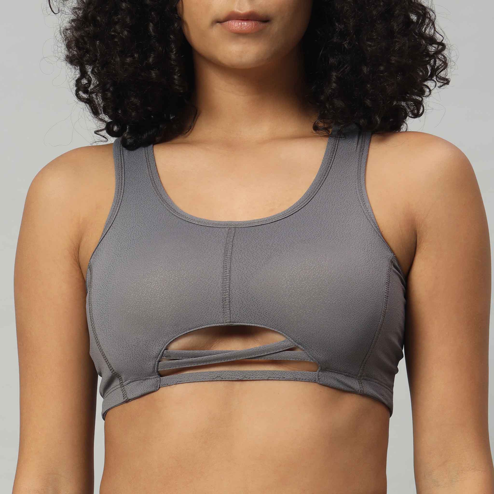 Dry Fit Bra Top with Criss Cross Front