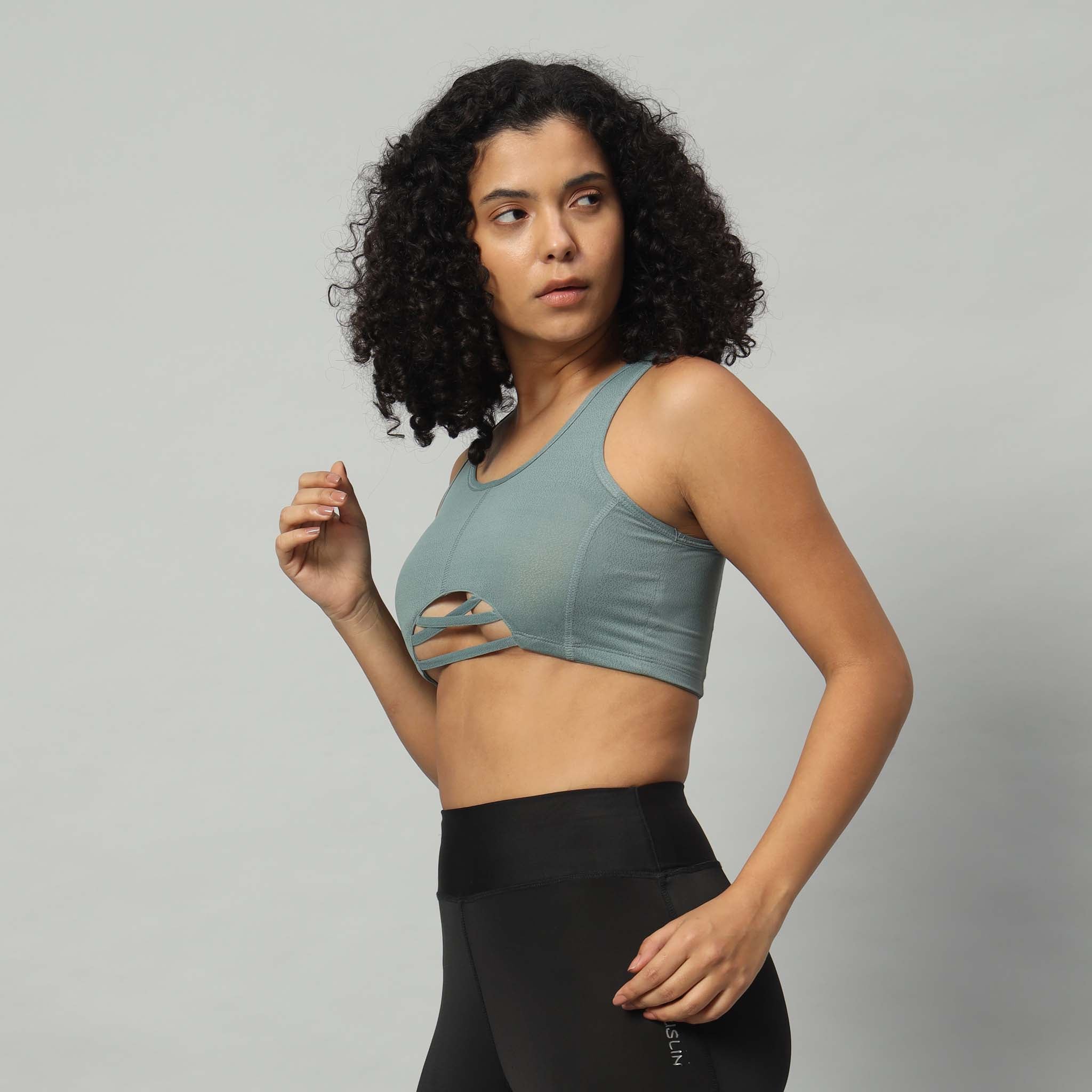 Dry Fit Bra Top with Criss Cross Front