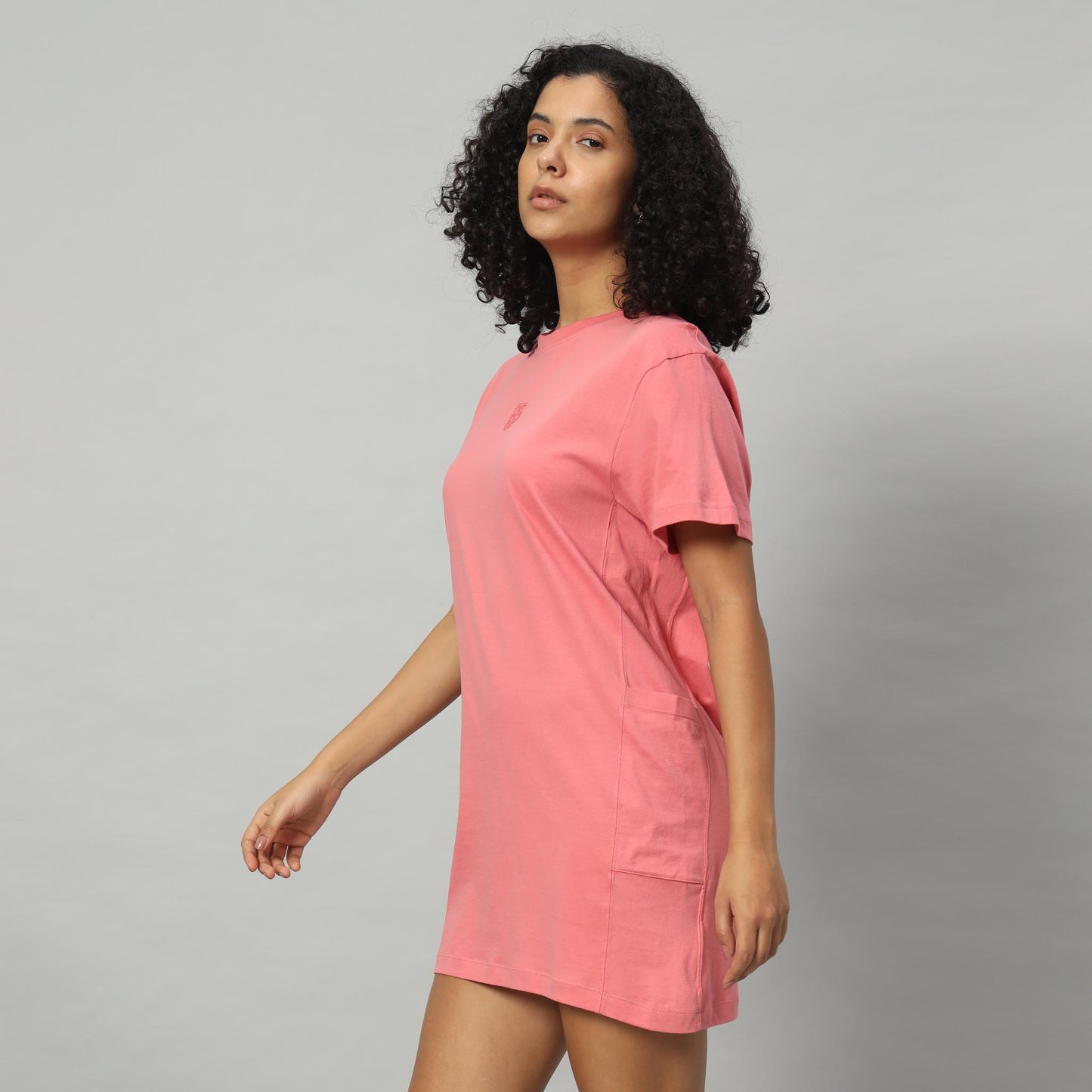 Ladies T-shirt Dress with Pockets