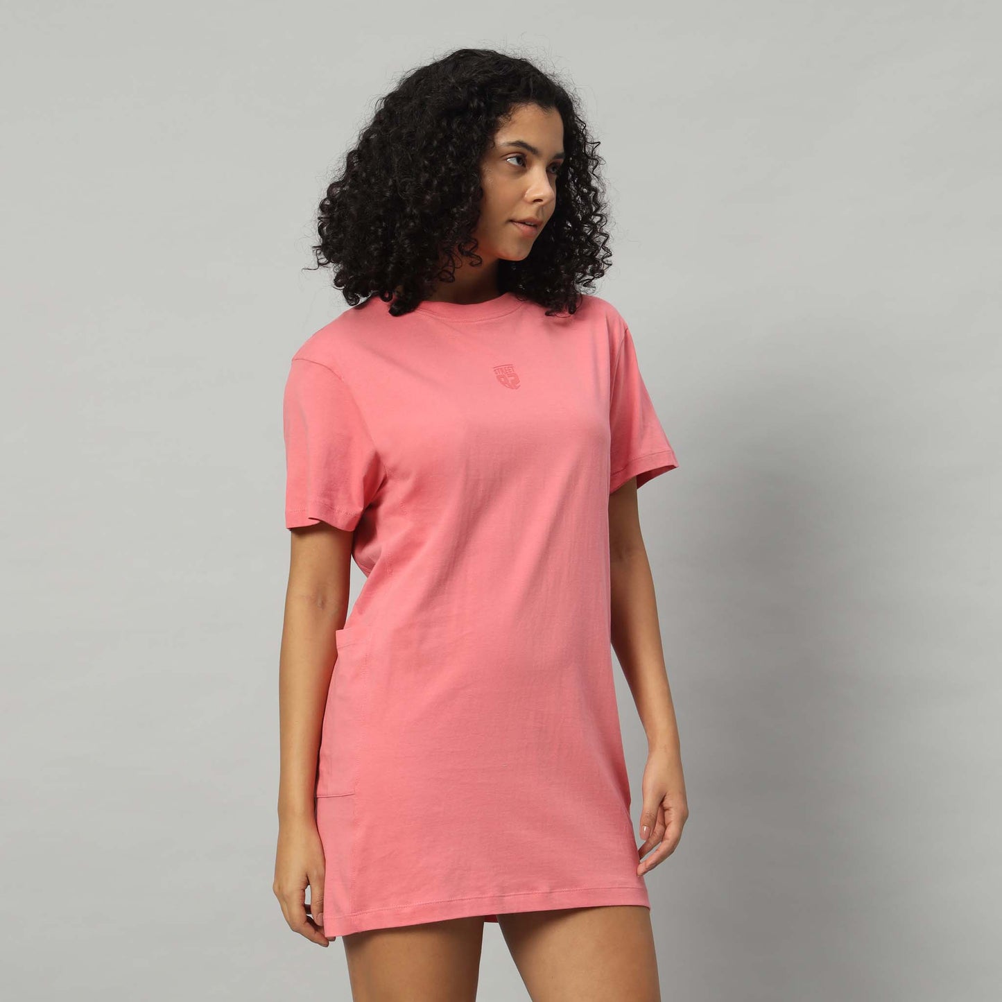 Ladies T-shirt Dress with Pockets