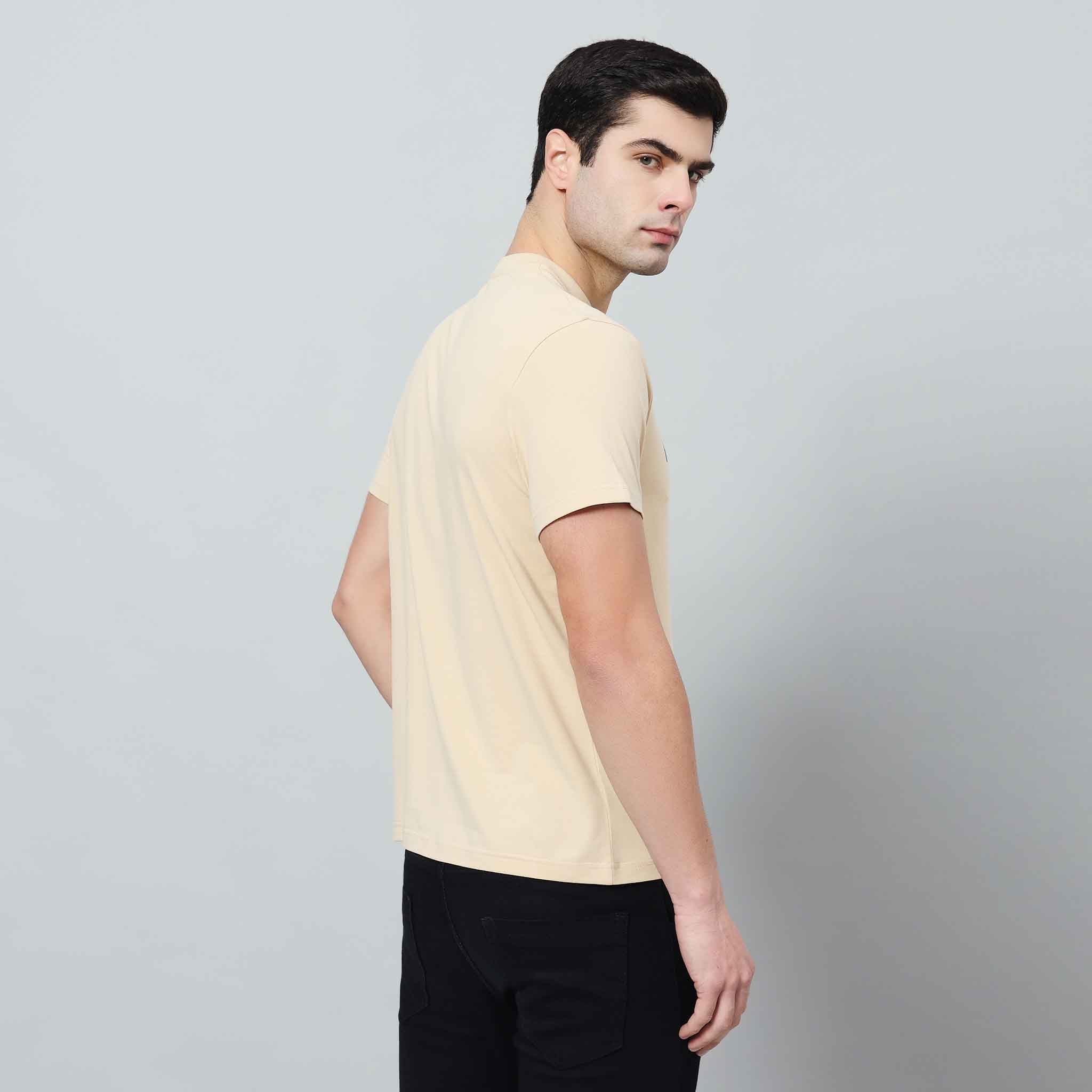Regular Fit Crew Neck T-shirt - Silicon Logo Print