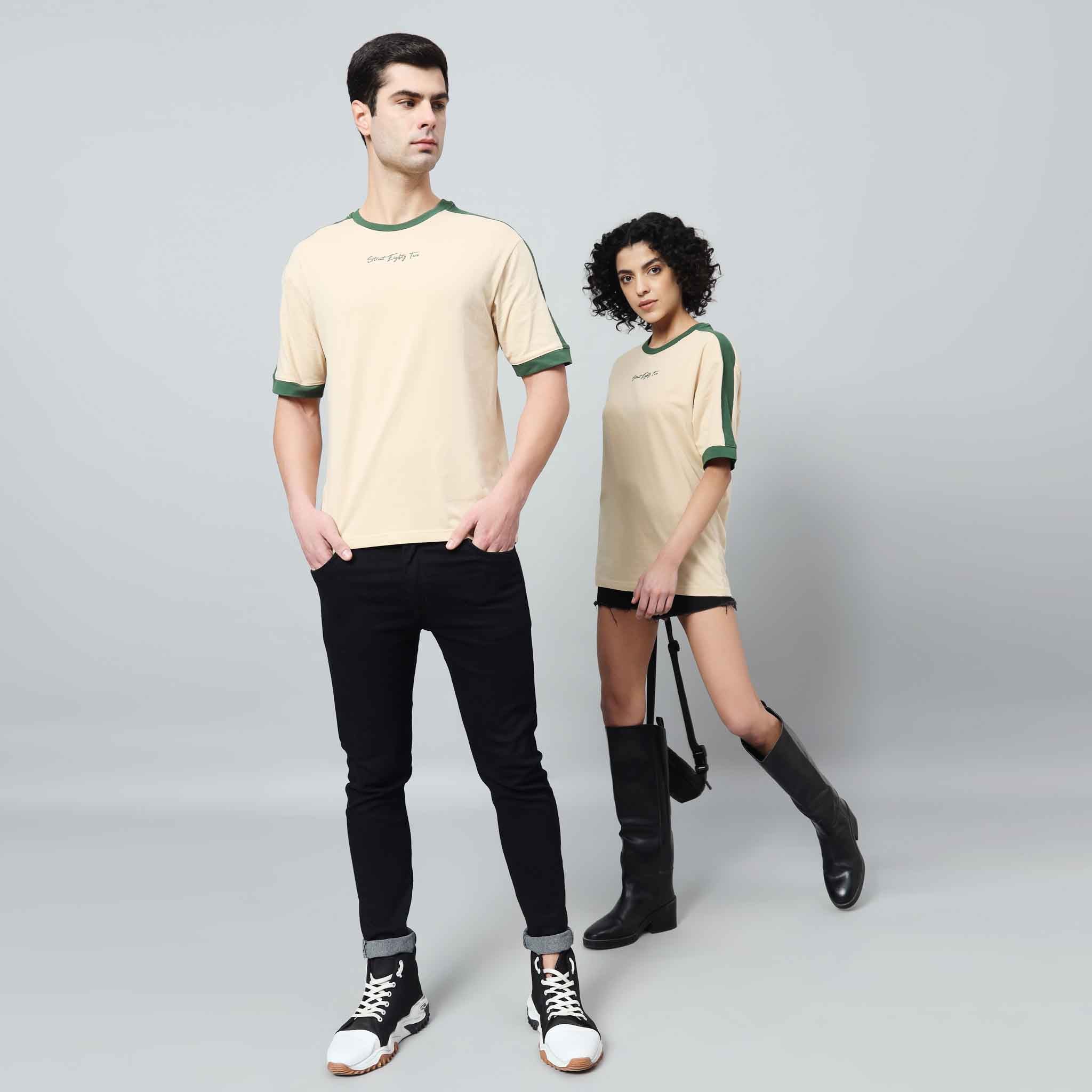 Oversize Contrast Ringer T-shirt