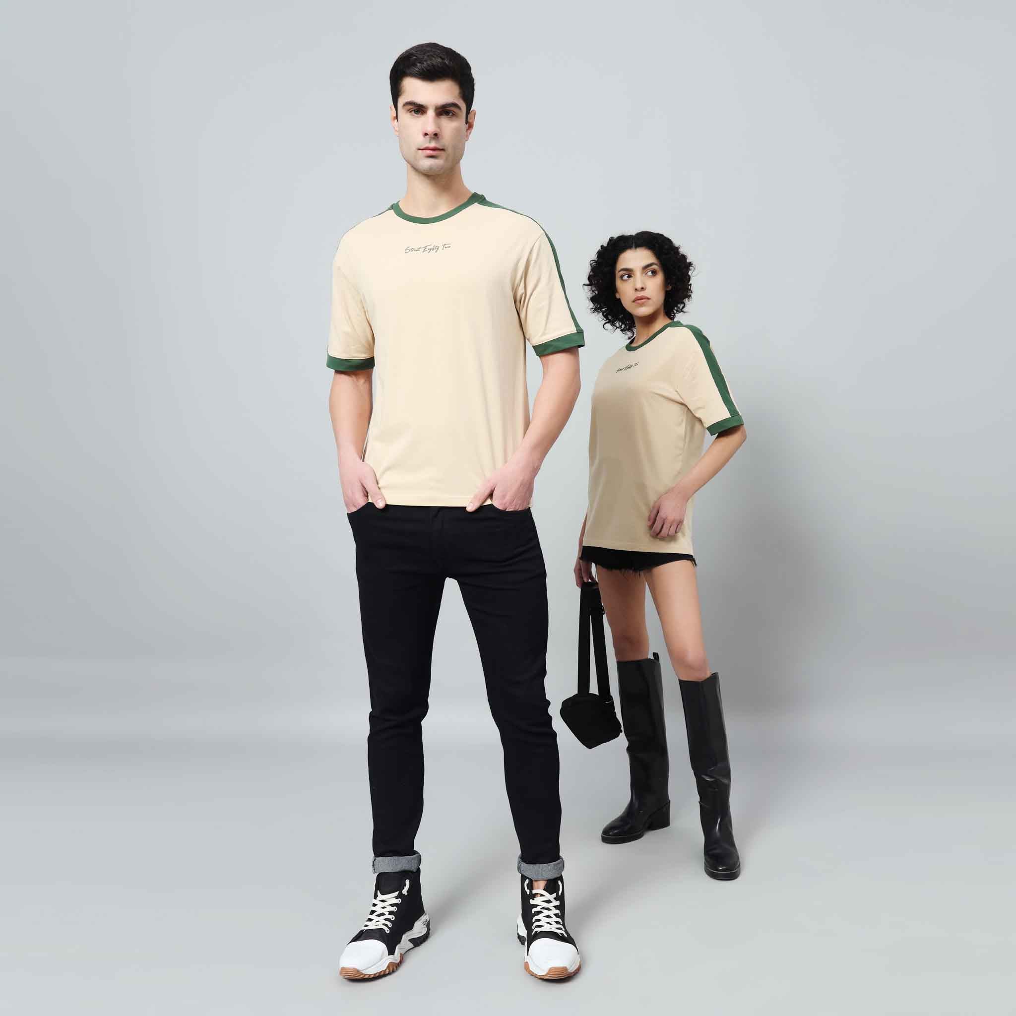 Oversize Contrast Ringer T-shirt