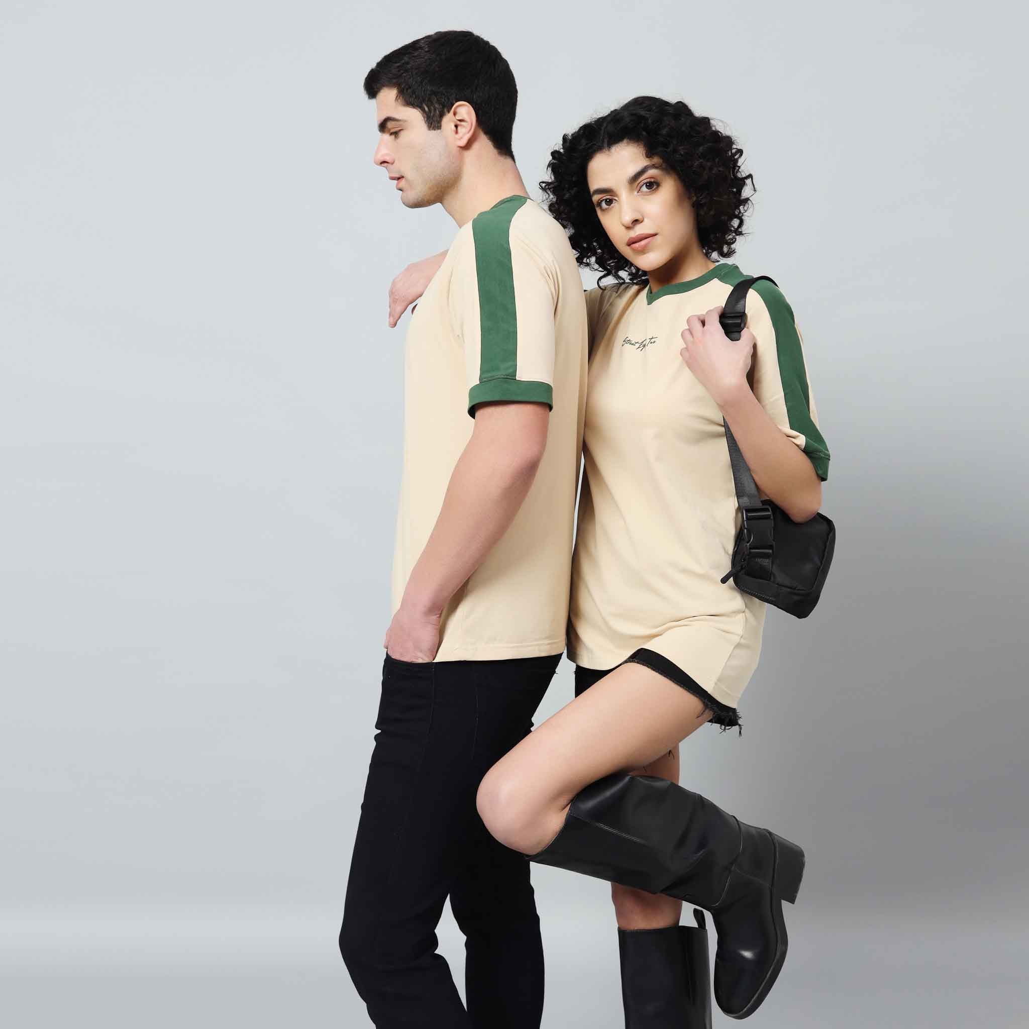 Oversize Contrast Ringer T-shirt