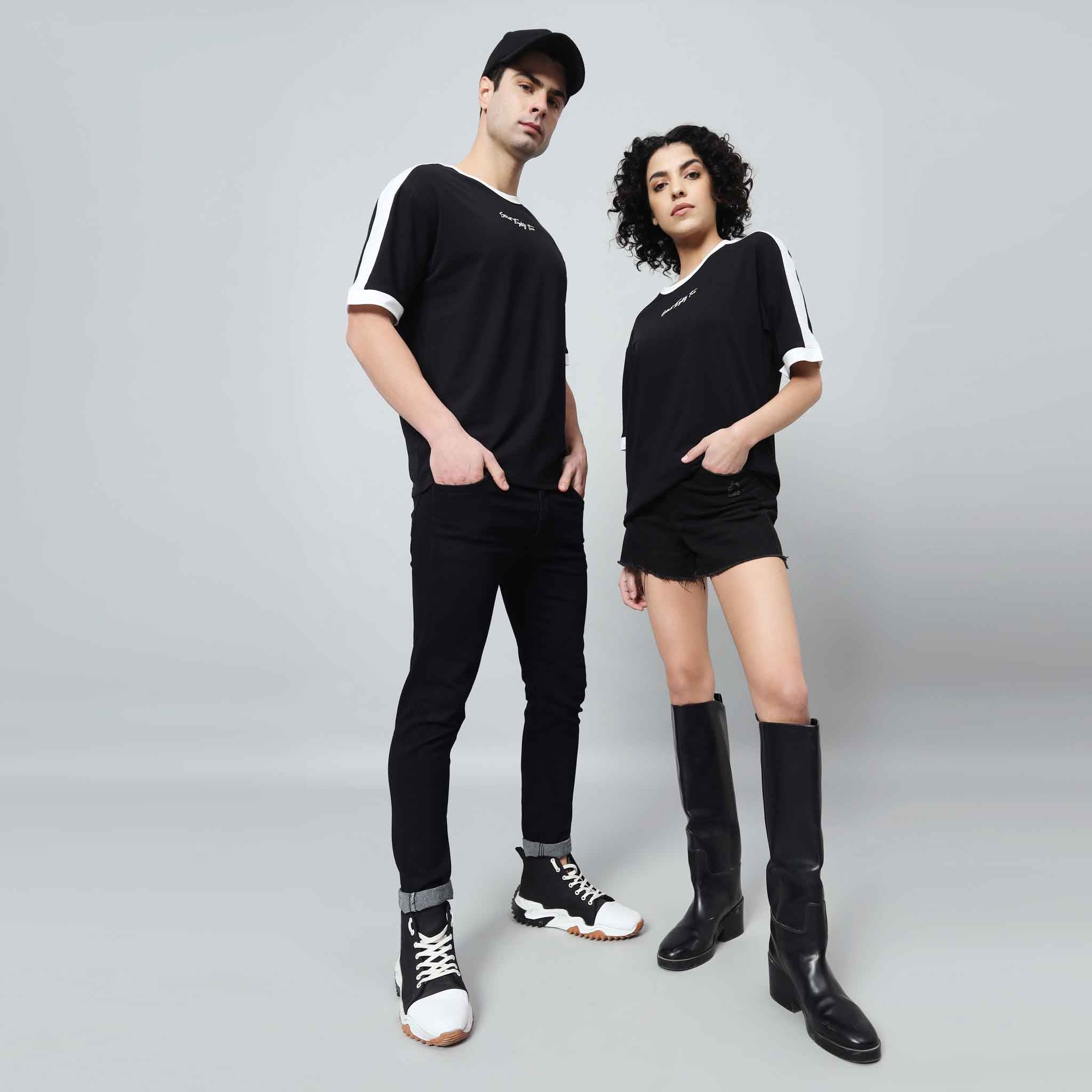 Oversize Contrast Ringer T-shirt
