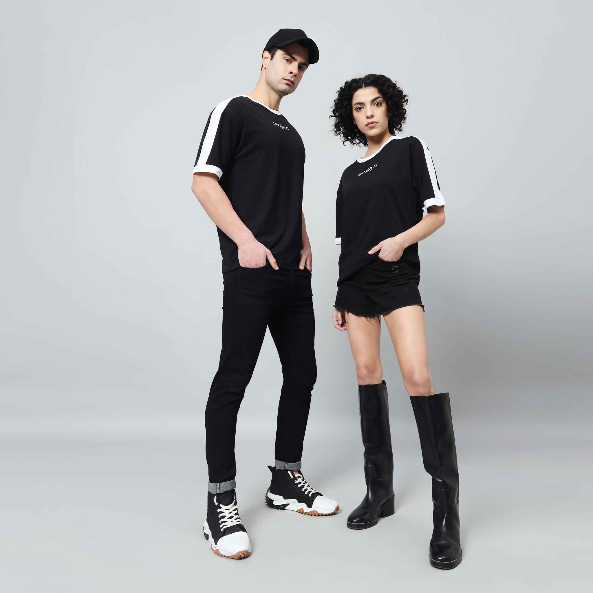 Oversize Contrast Ringer T-shirt