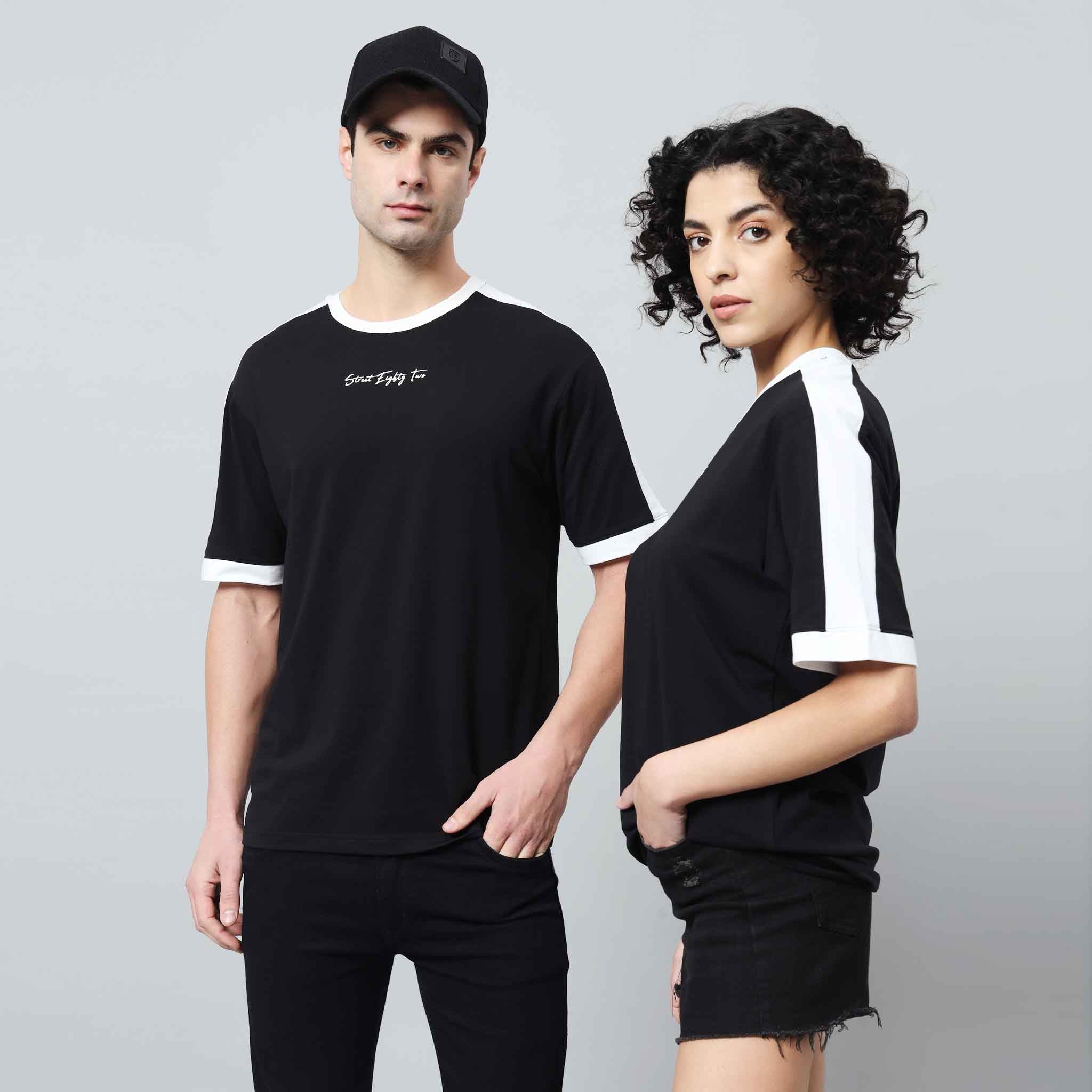 Oversize Contrast Ringer T-shirt