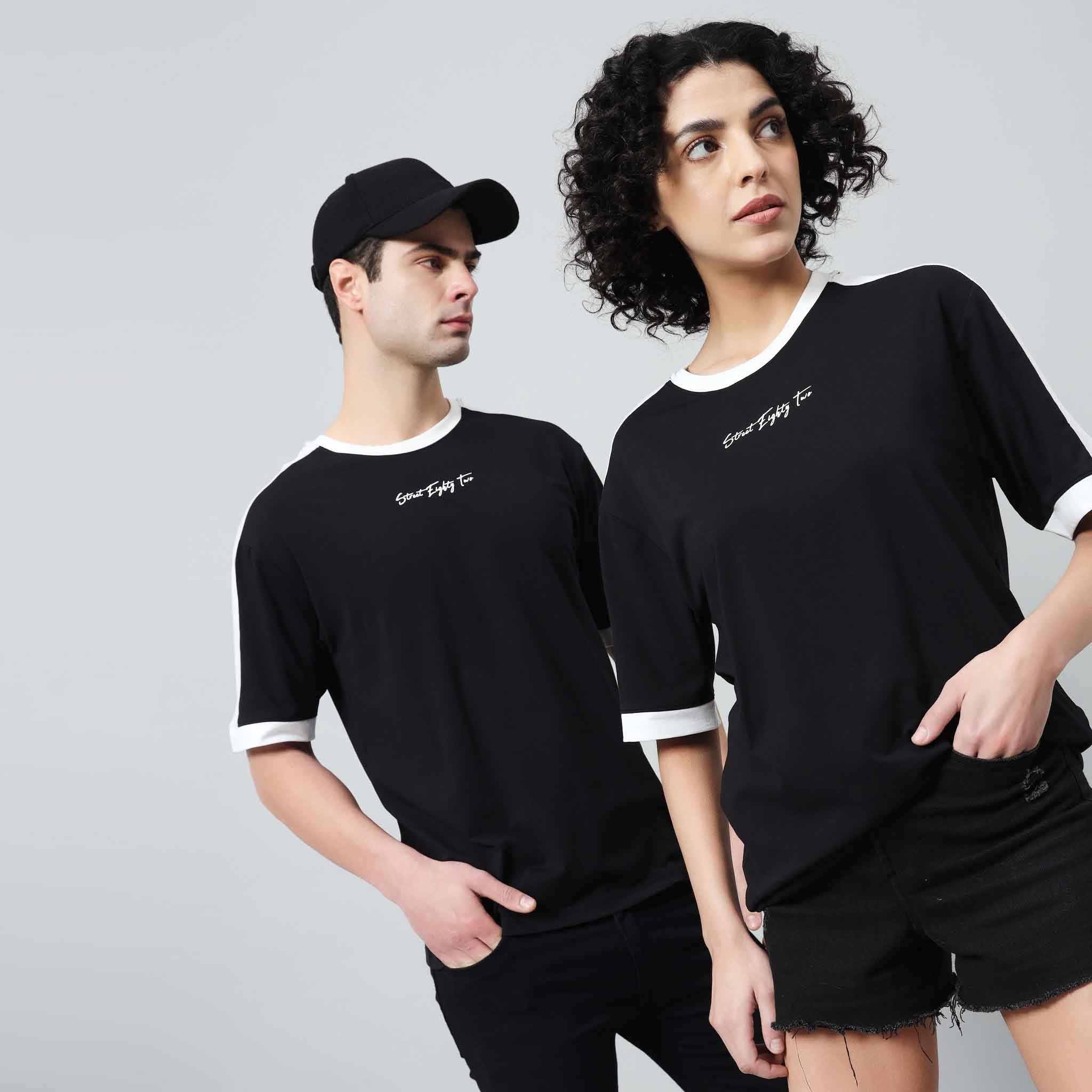 Oversize Contrast Ringer T-shirt