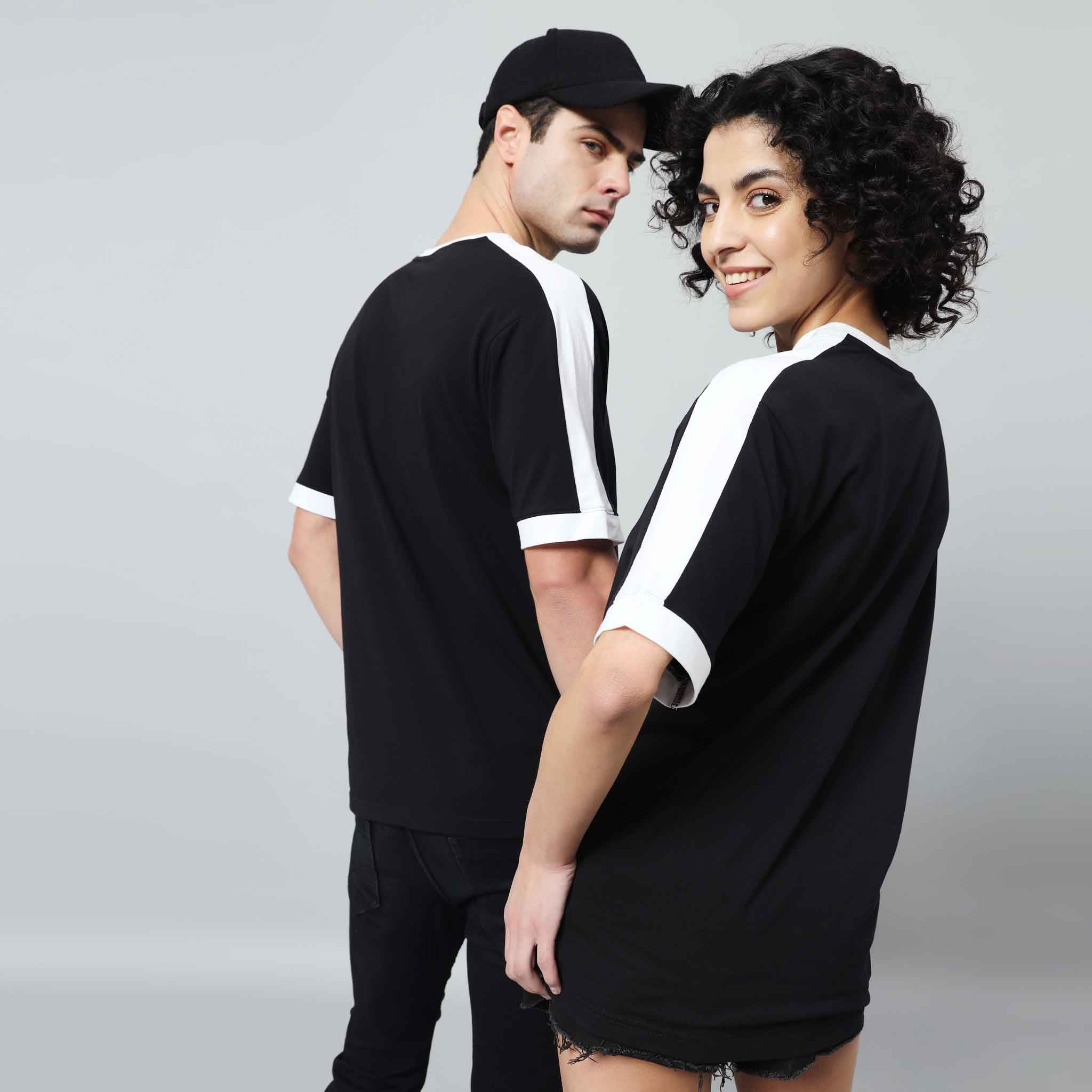 Oversize Contrast Ringer T-shirt
