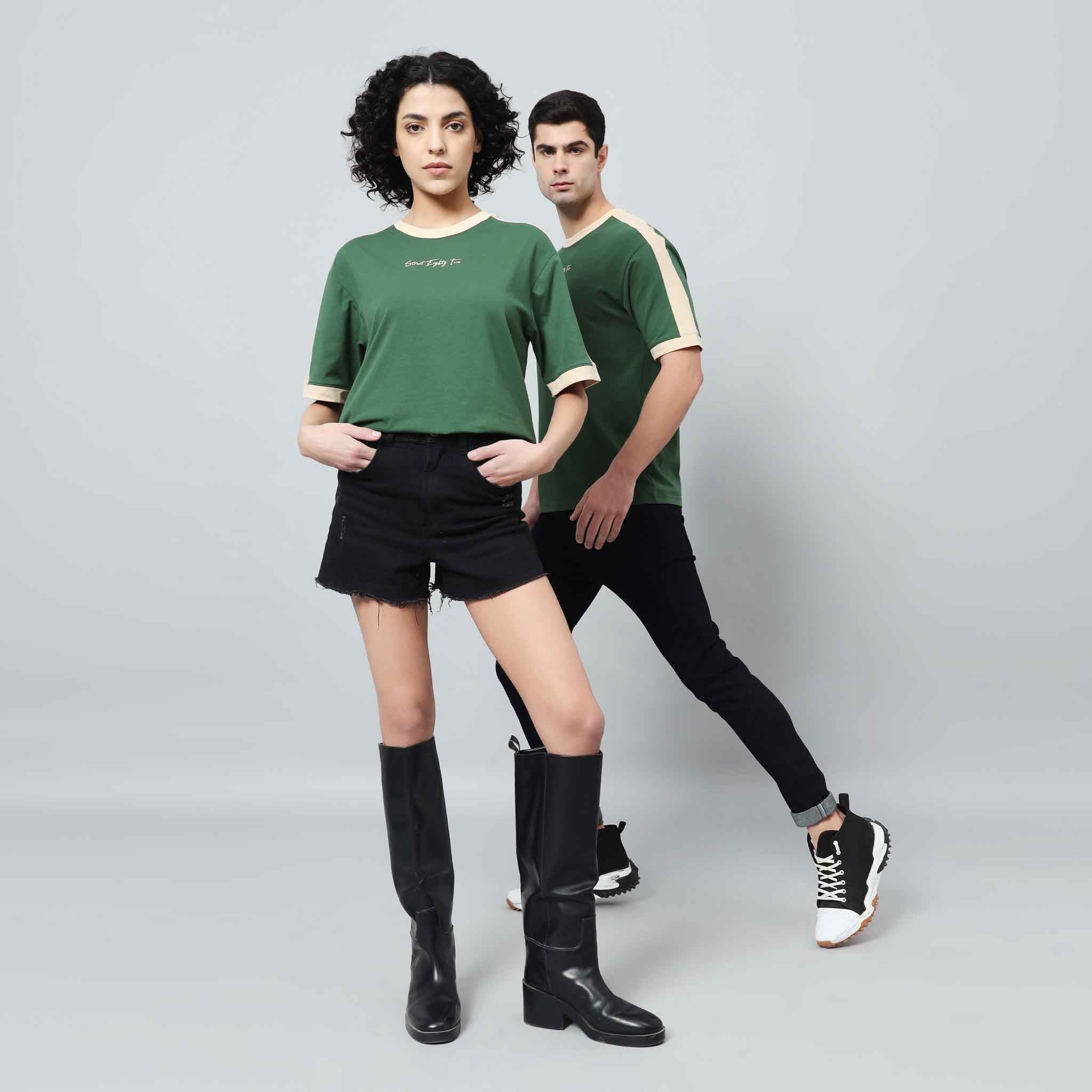 Oversize Contrast Ringer T-shirt