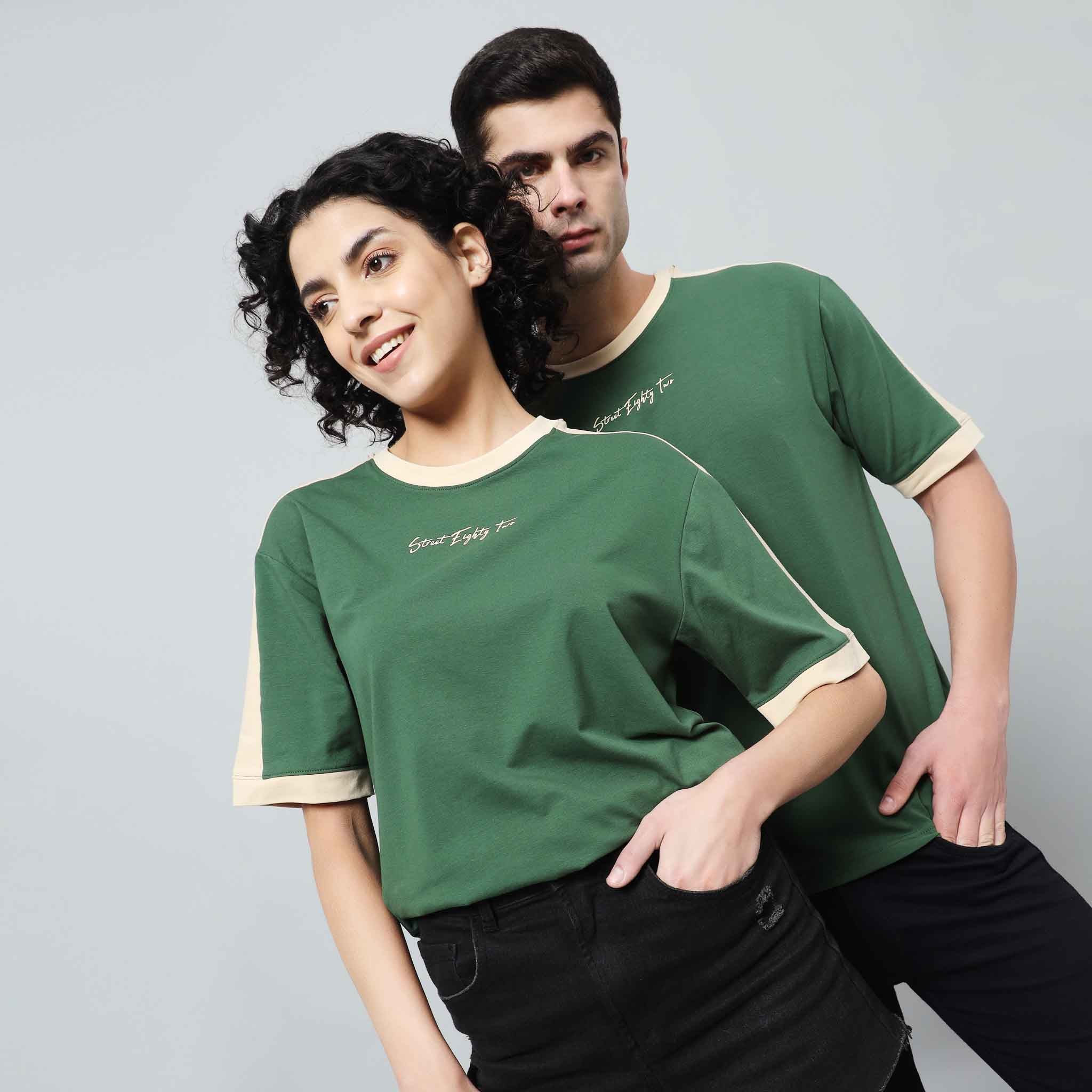 Oversize Contrast Ringer T-shirt