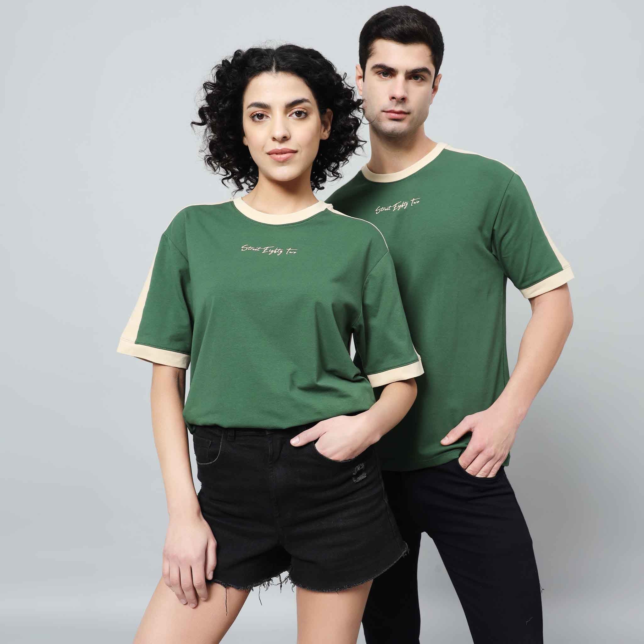 Oversize Contrast Ringer T-shirt