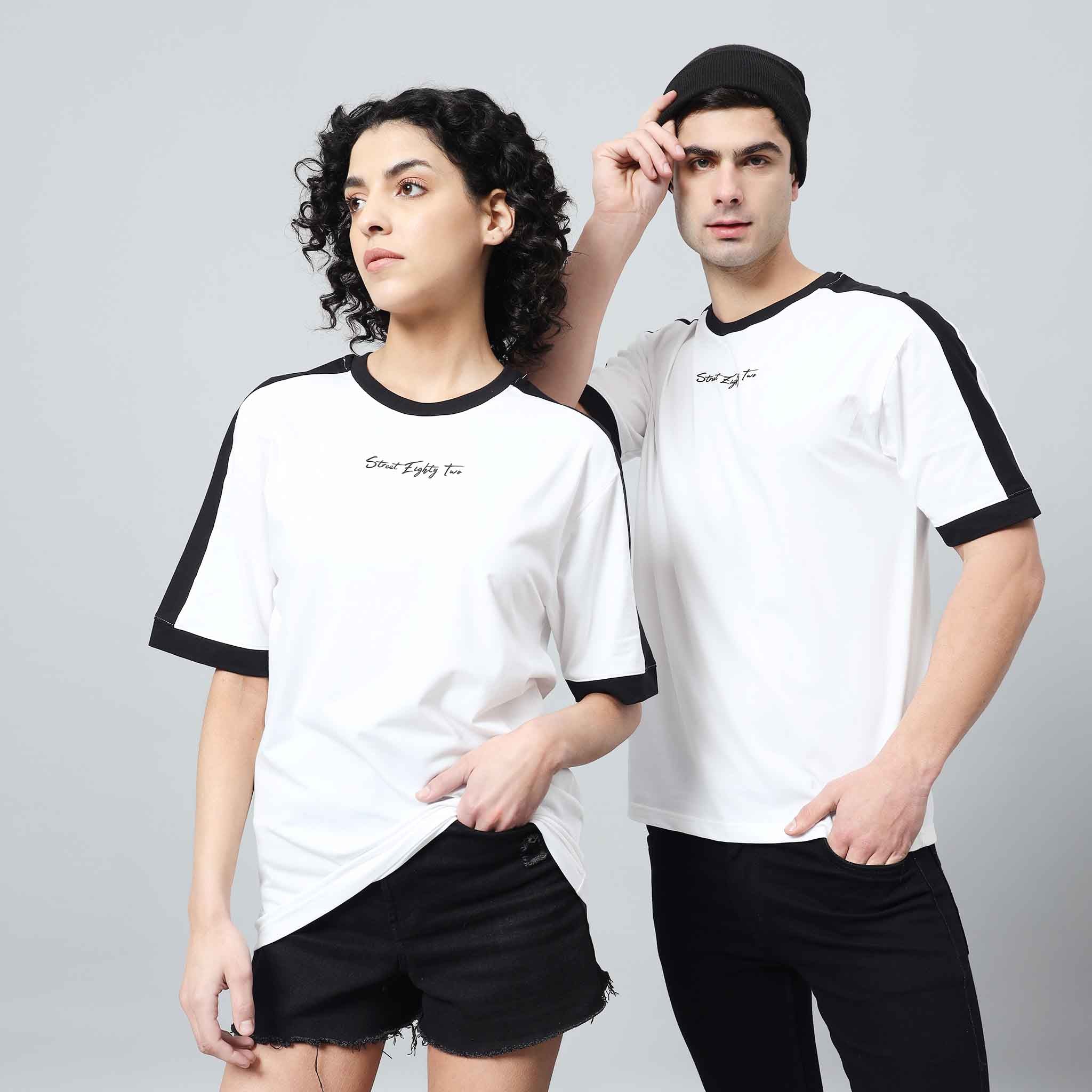 Oversize Contrast Ringer T-shirt