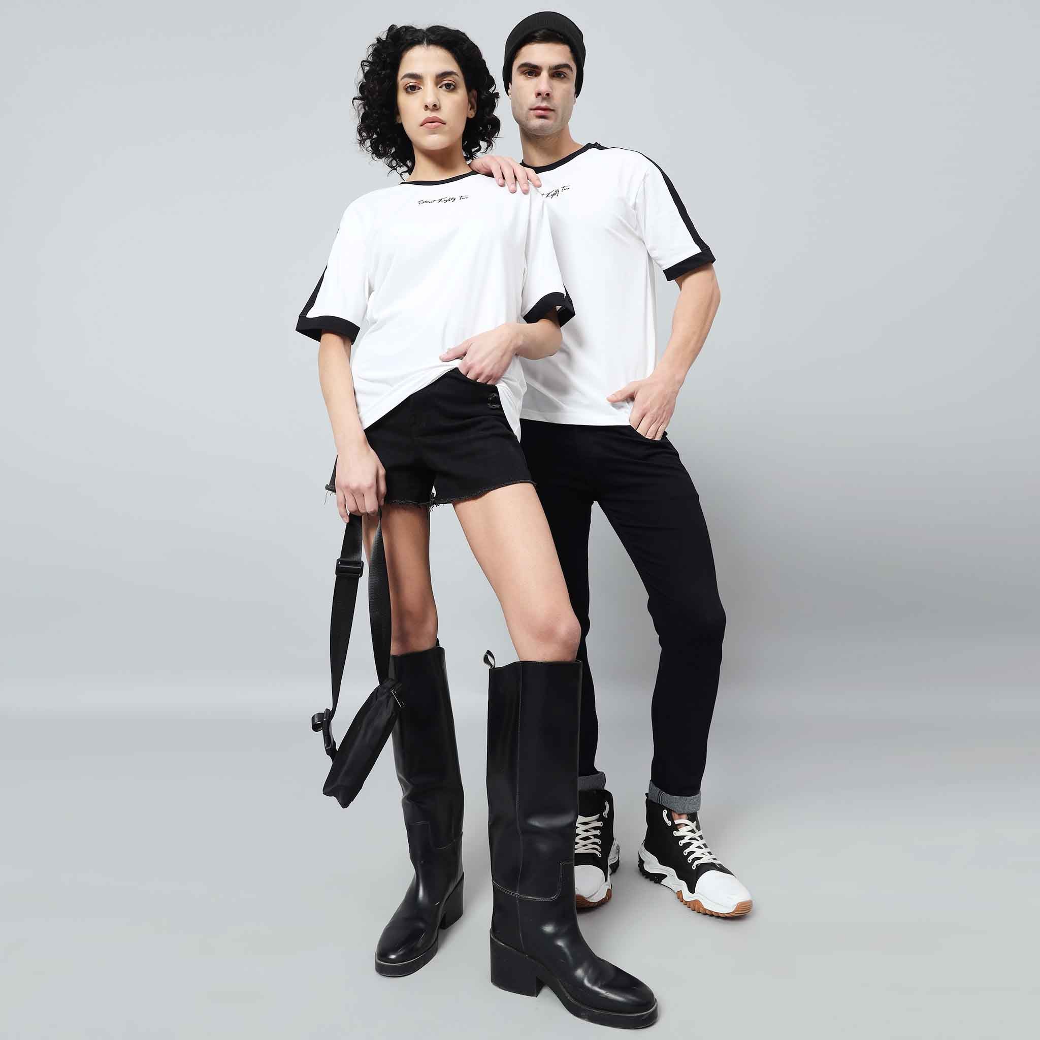 Oversize Contrast Ringer T-shirt