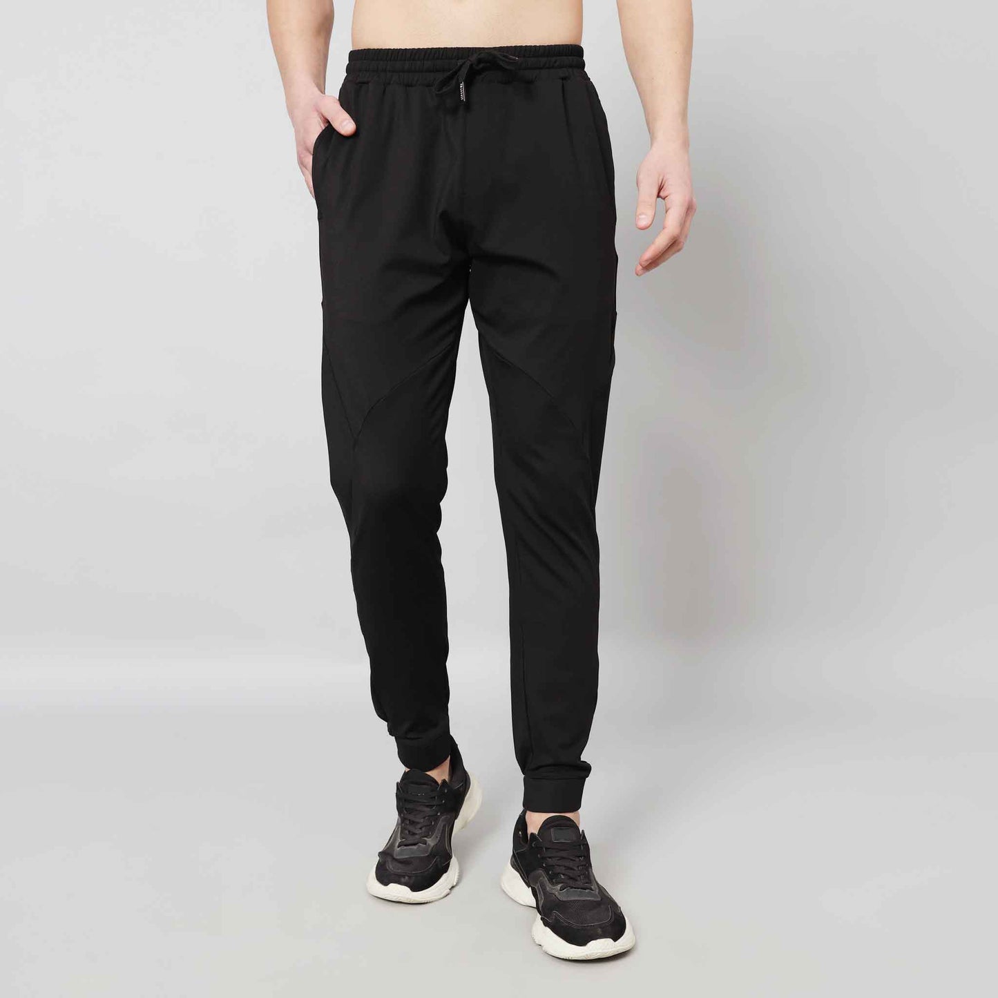 Gents Track Pants with Rear Zipper Pocket and Logo print in cuff