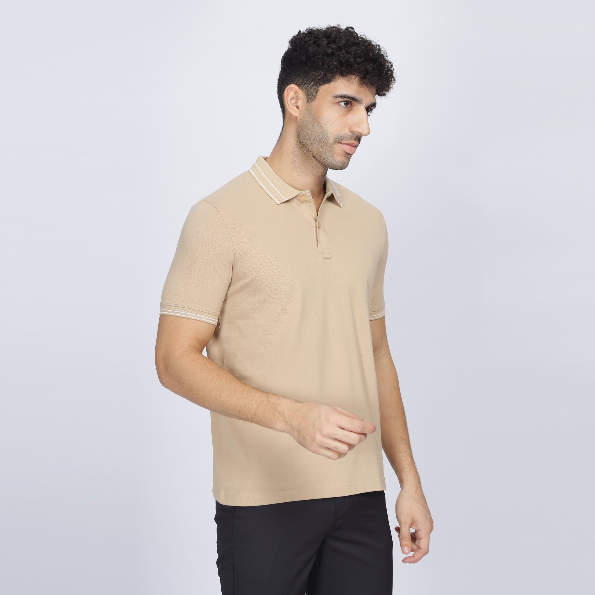 Mens Collar Tshirt - Street82 Knitted Collar