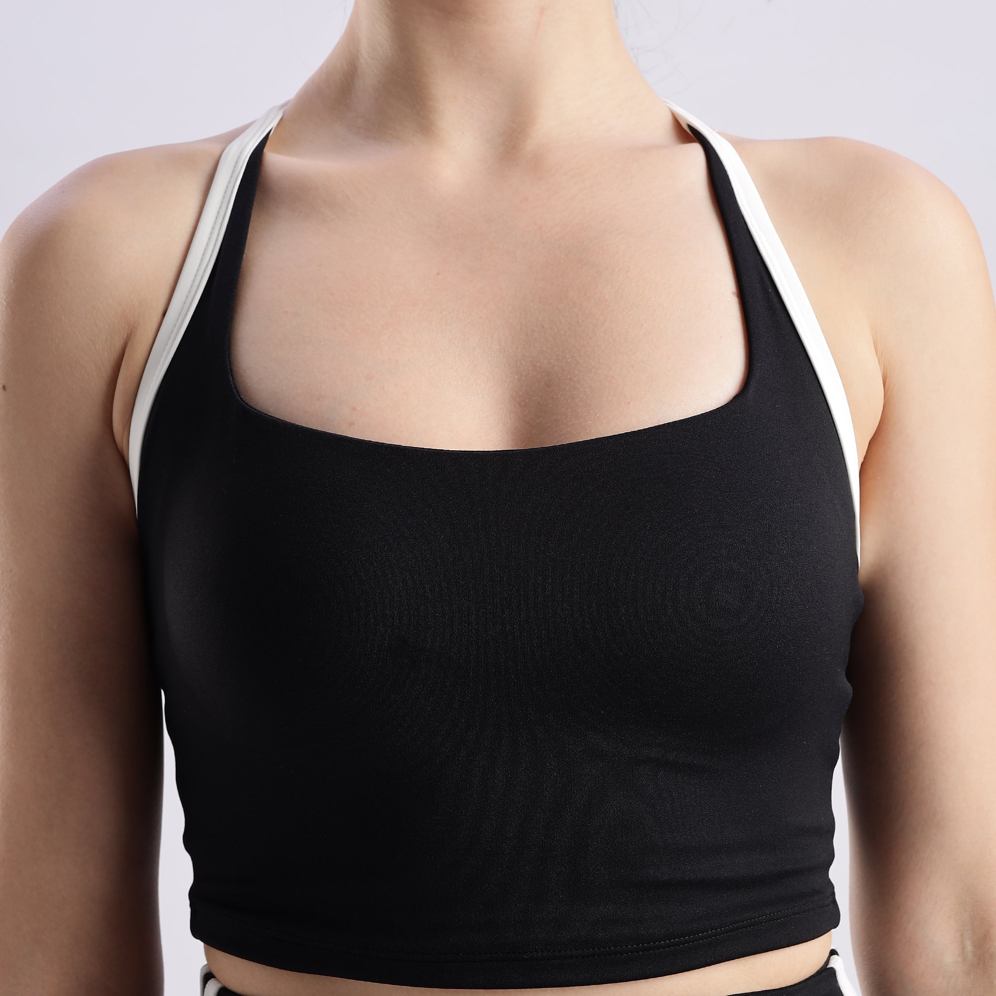 Everyday Sport Bra Tank Black colour variant front view