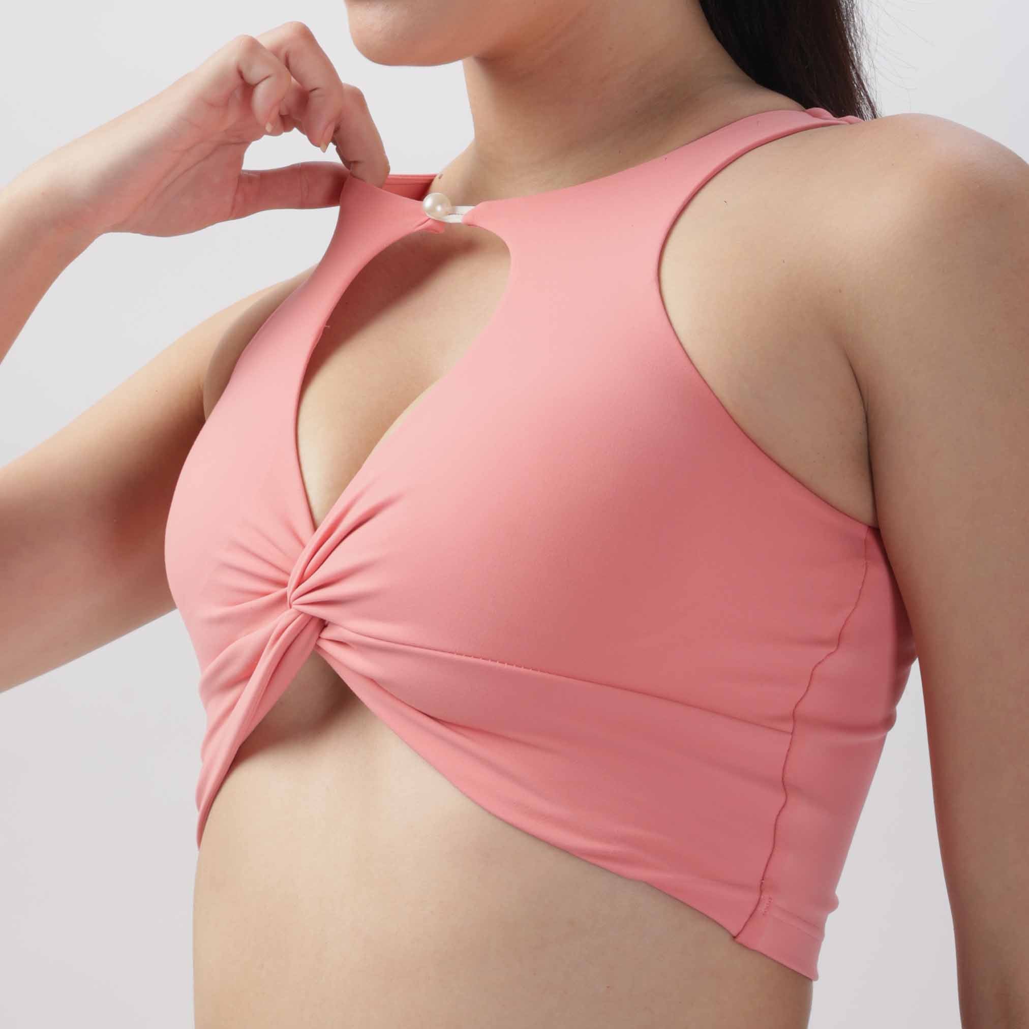 Women's Twist Knot Hollow Sports Bra