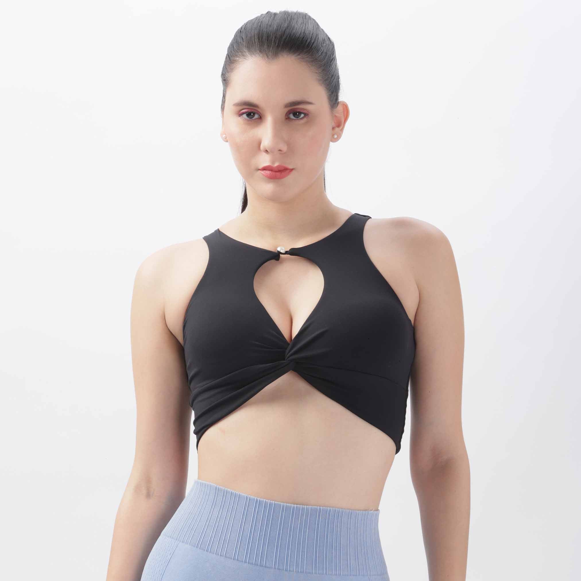 Women's Twist Knot Hollow Sports Bra