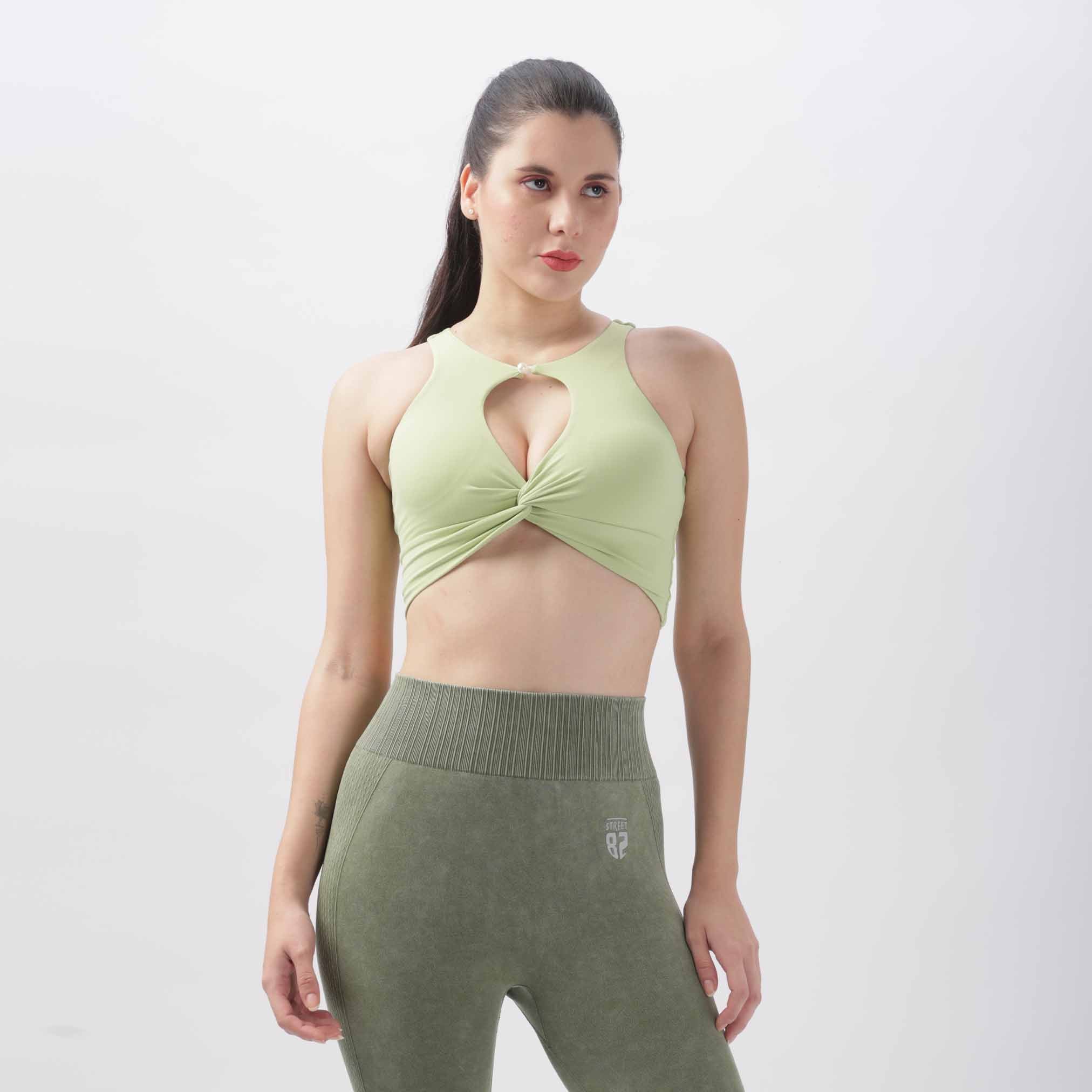 Women's Twist Knot Hollow Sports Bra