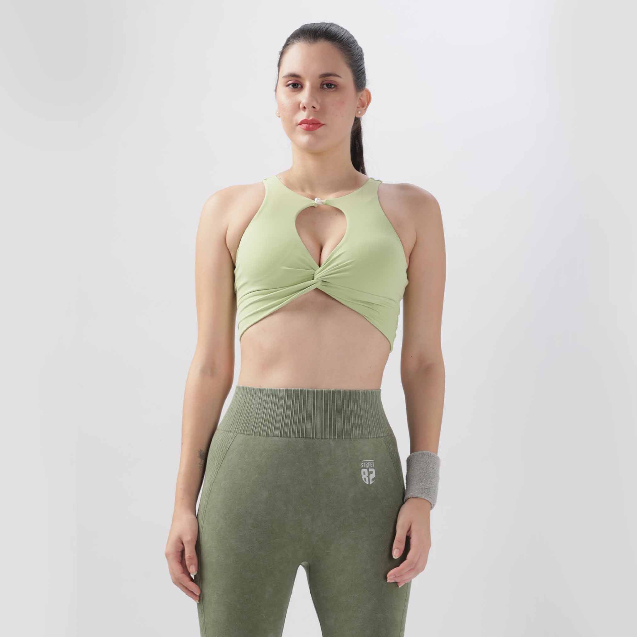 Women's Twist Knot Hollow Sports Bra