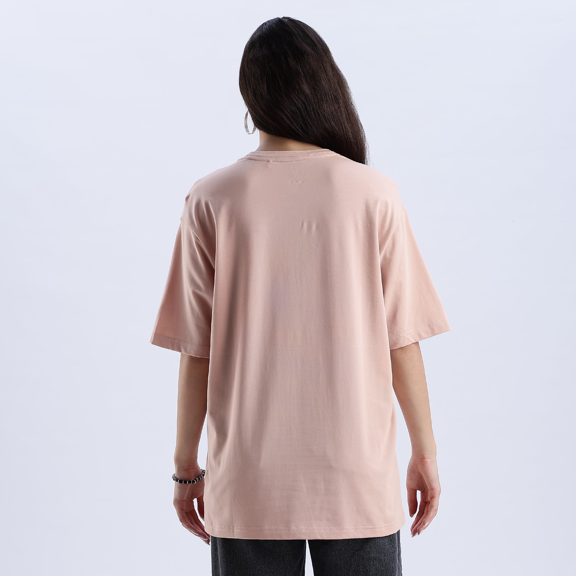 Plain Mahogany Rose Oversized essential t-shirt