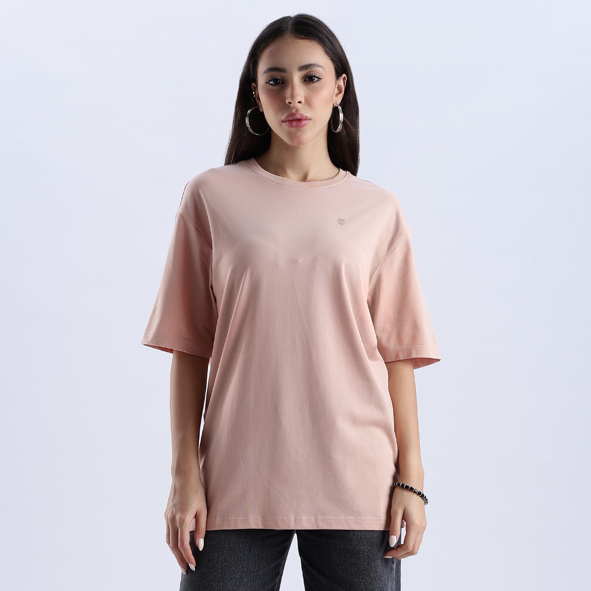 Plain Mahogany Rose Oversized essential t-shirt