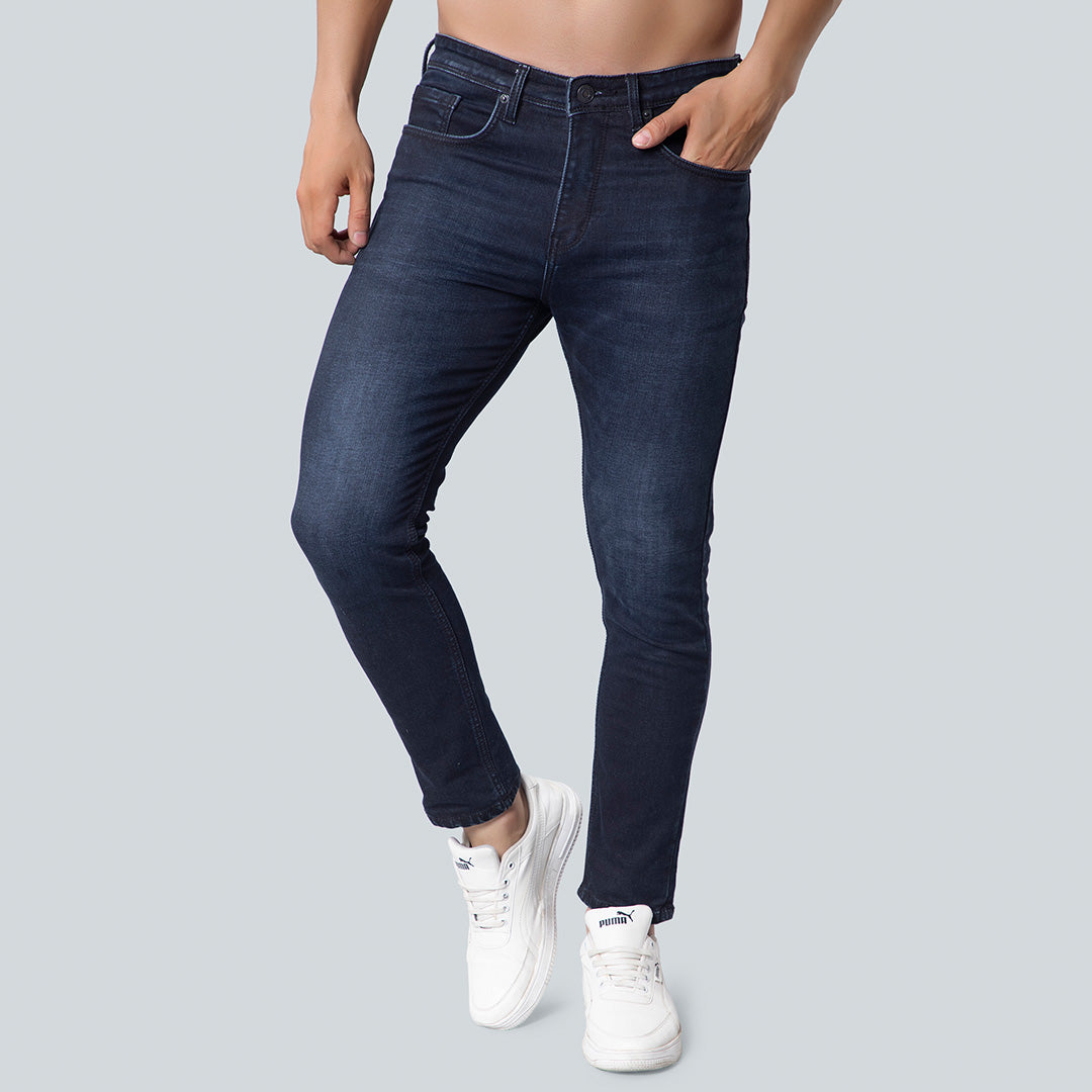 Ankle Cut Navy Denim