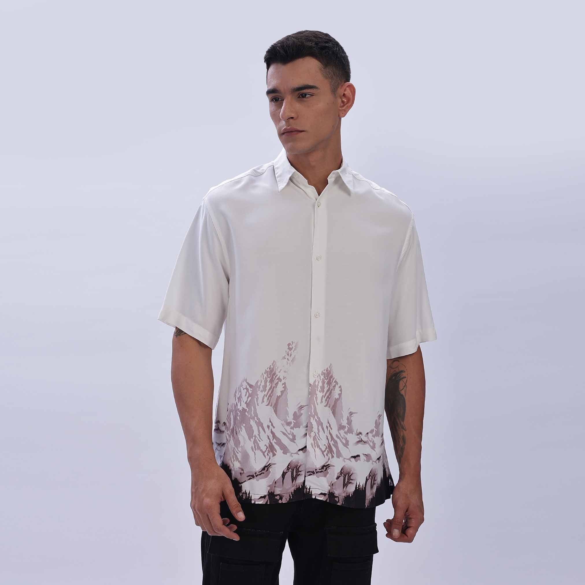 Men's Retro Aesthetic Stand Collar Short Sleeve