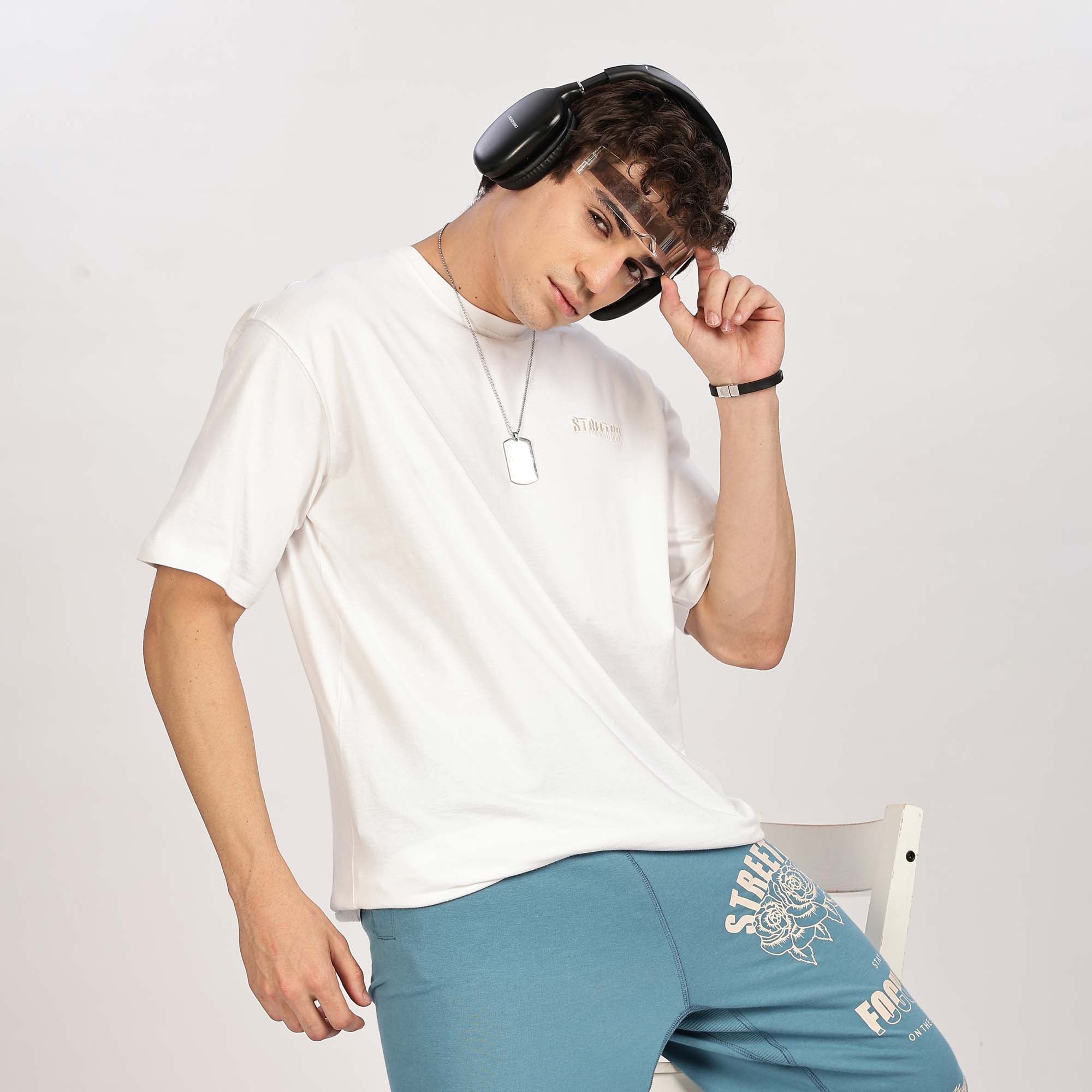 Unisex Embroidery Logo T -shirt