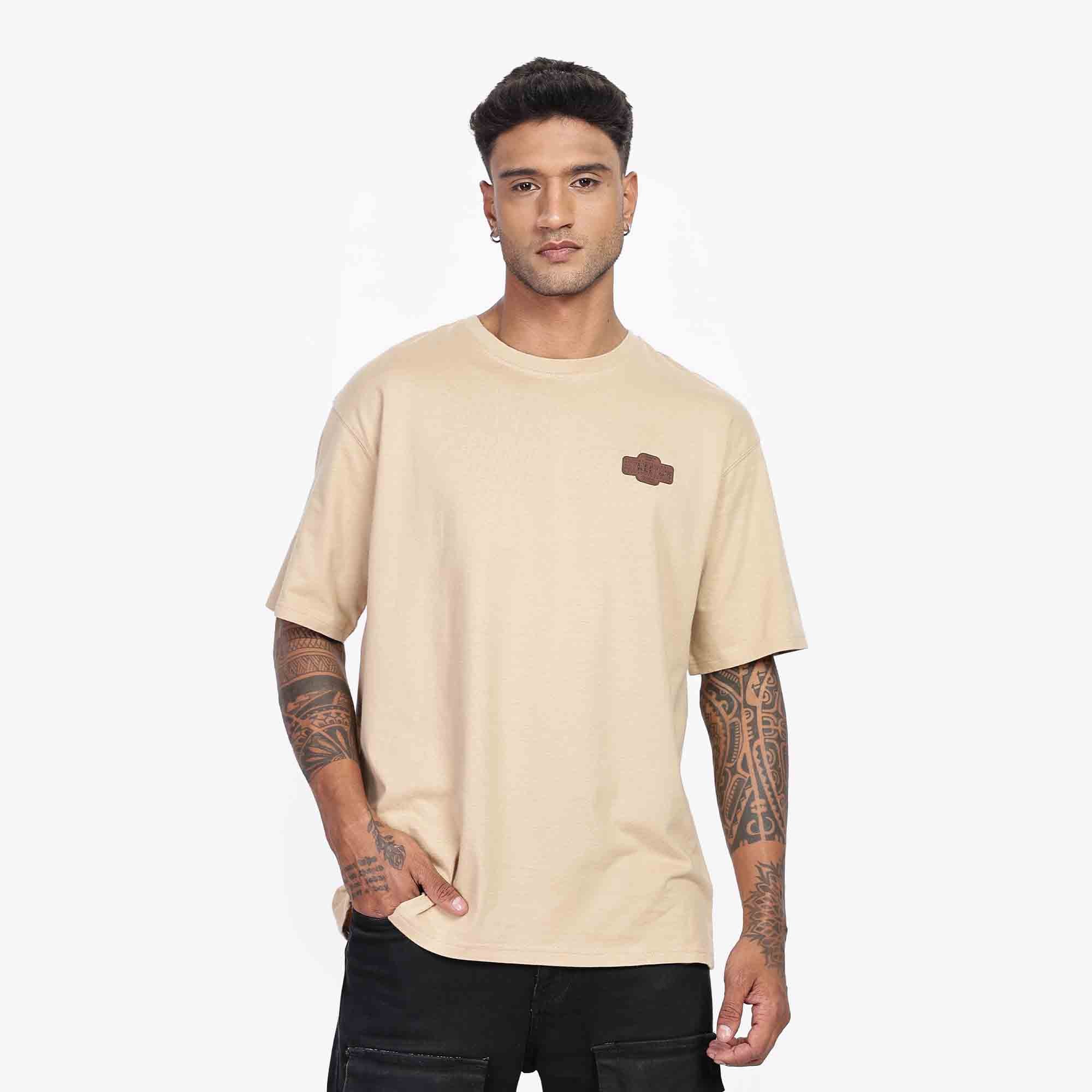 Street82 Unisex Applique Badge Oversize T-shirt