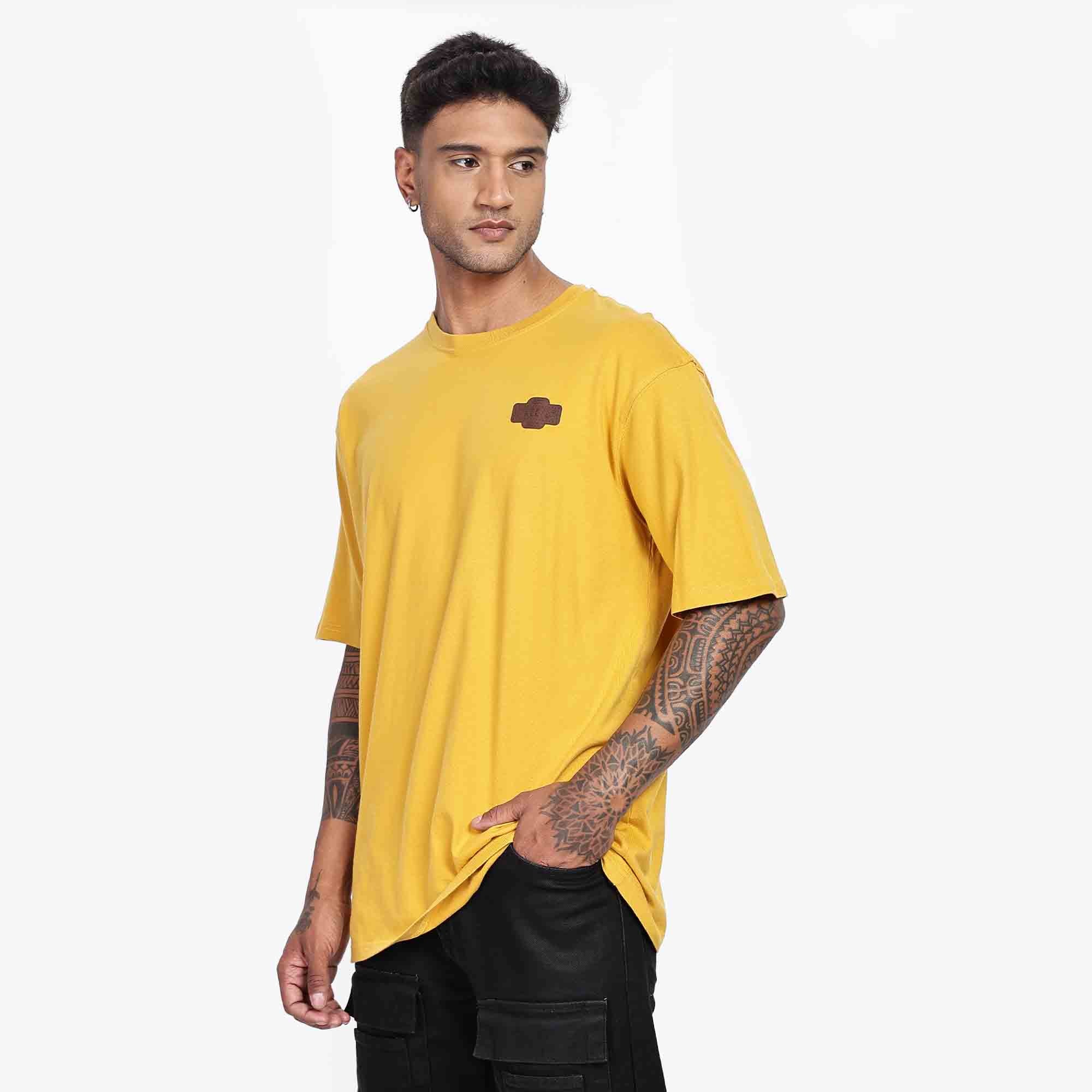 Street82 Unisex Applique Badge Oversize T-shirt