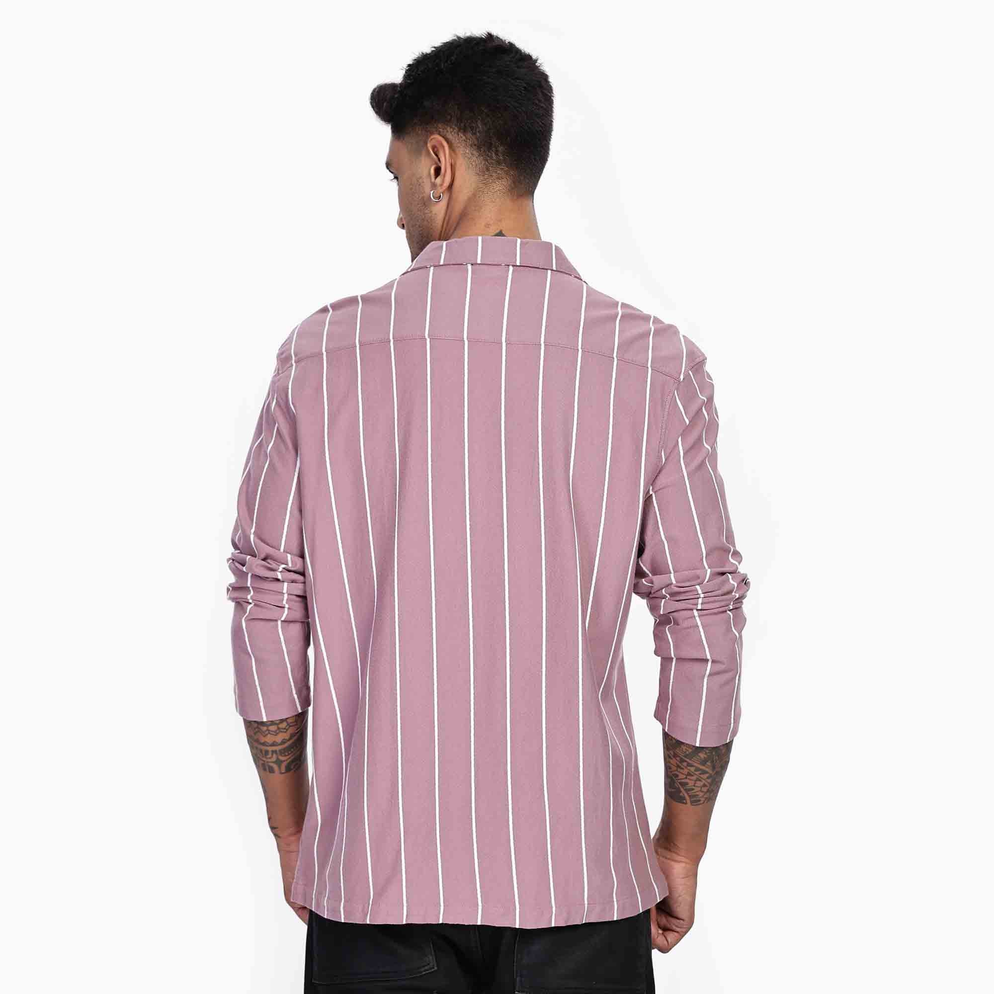 Cuban Collar Long sleeve Oversize Shirt