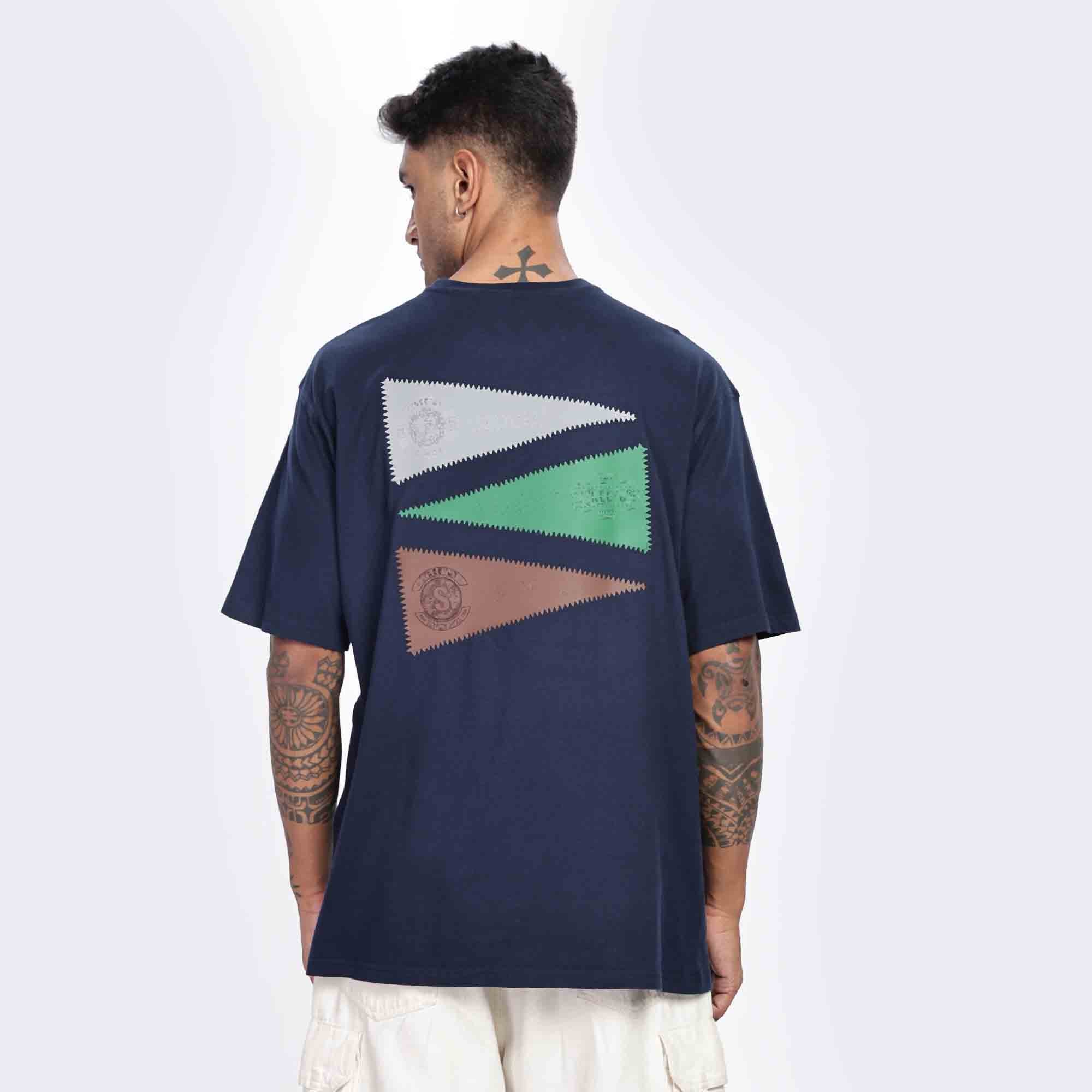 Street82 Unisex Applique Badge Oversize T-shirt