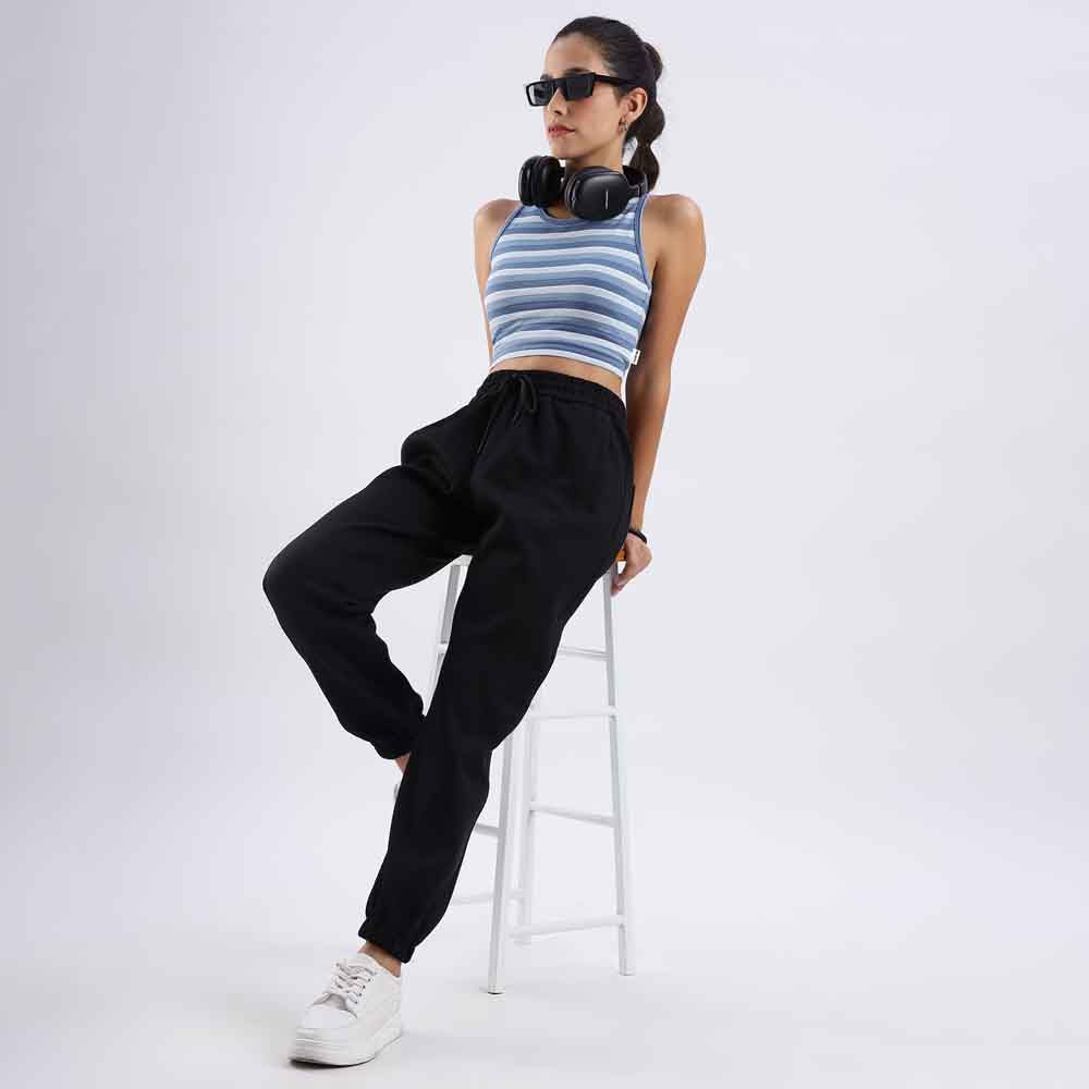 Striped crop tank