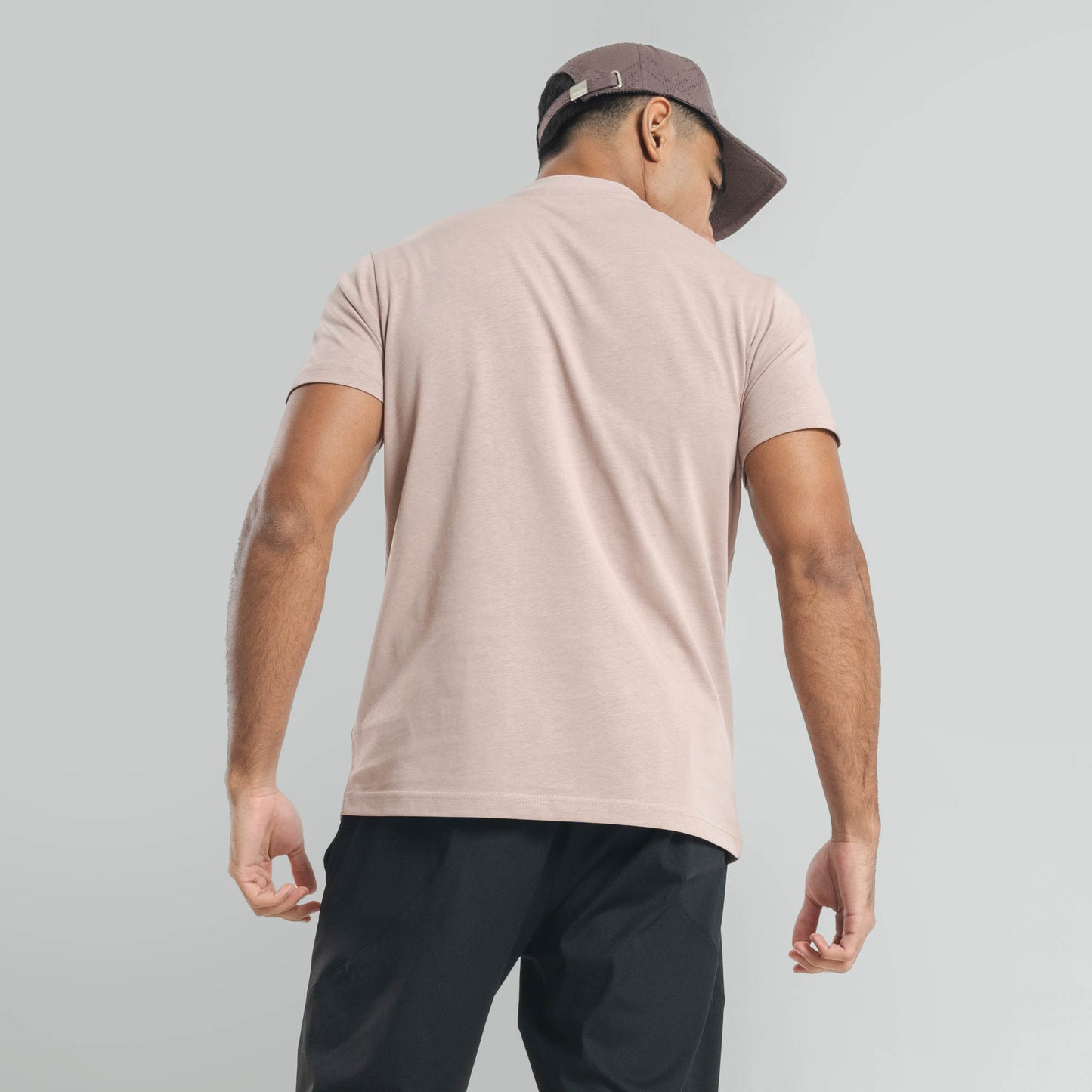 Plain Puce Purple crew neck essential t-shirt
