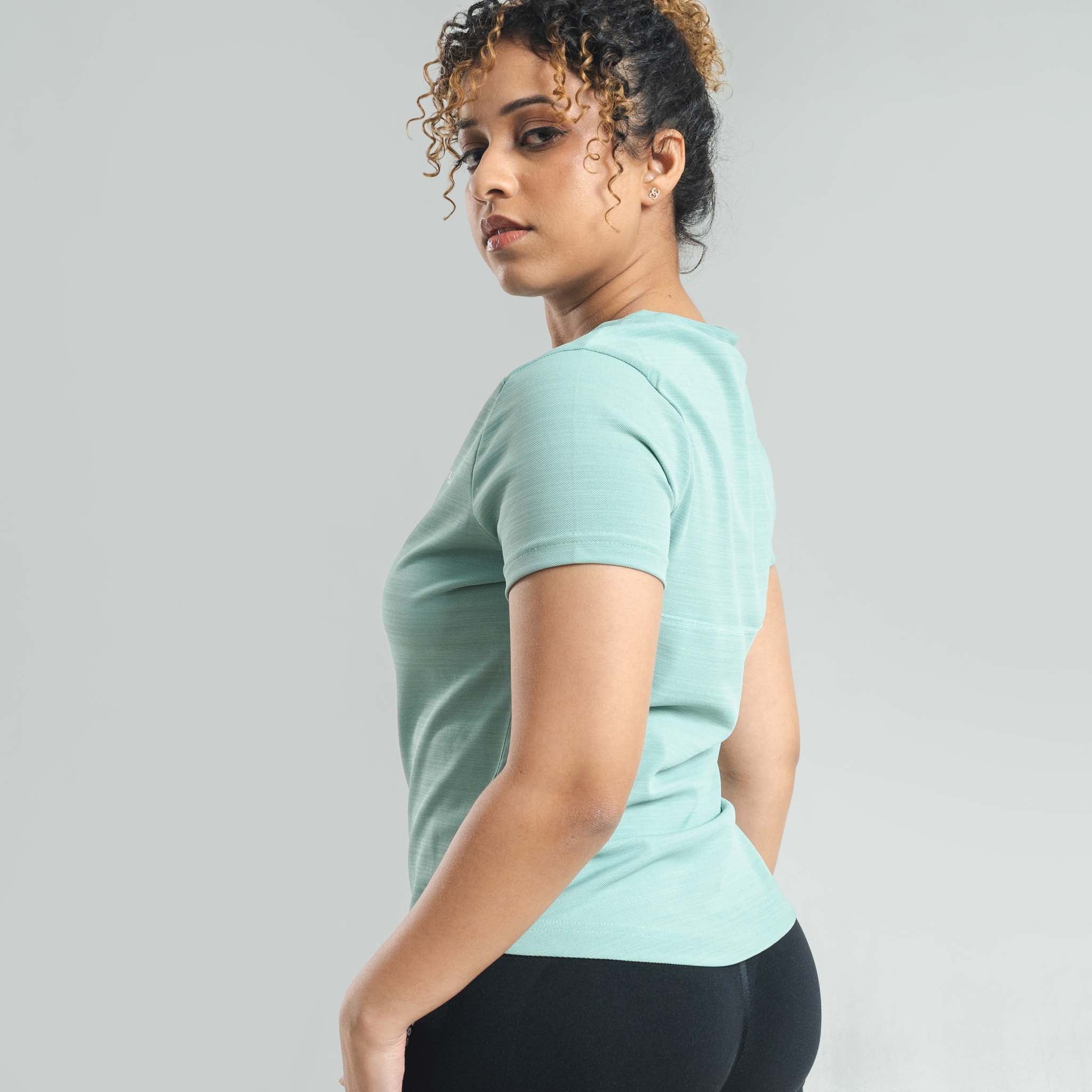 Crew neck lady top, Short Length