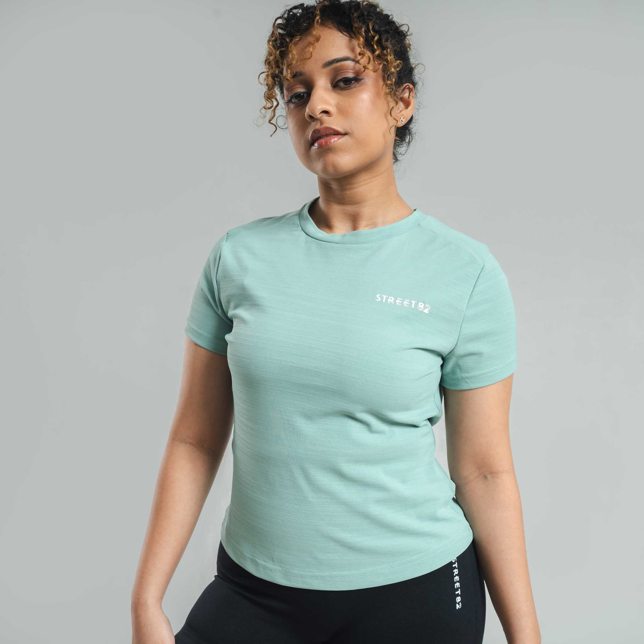 Crew neck lady top, Short Length