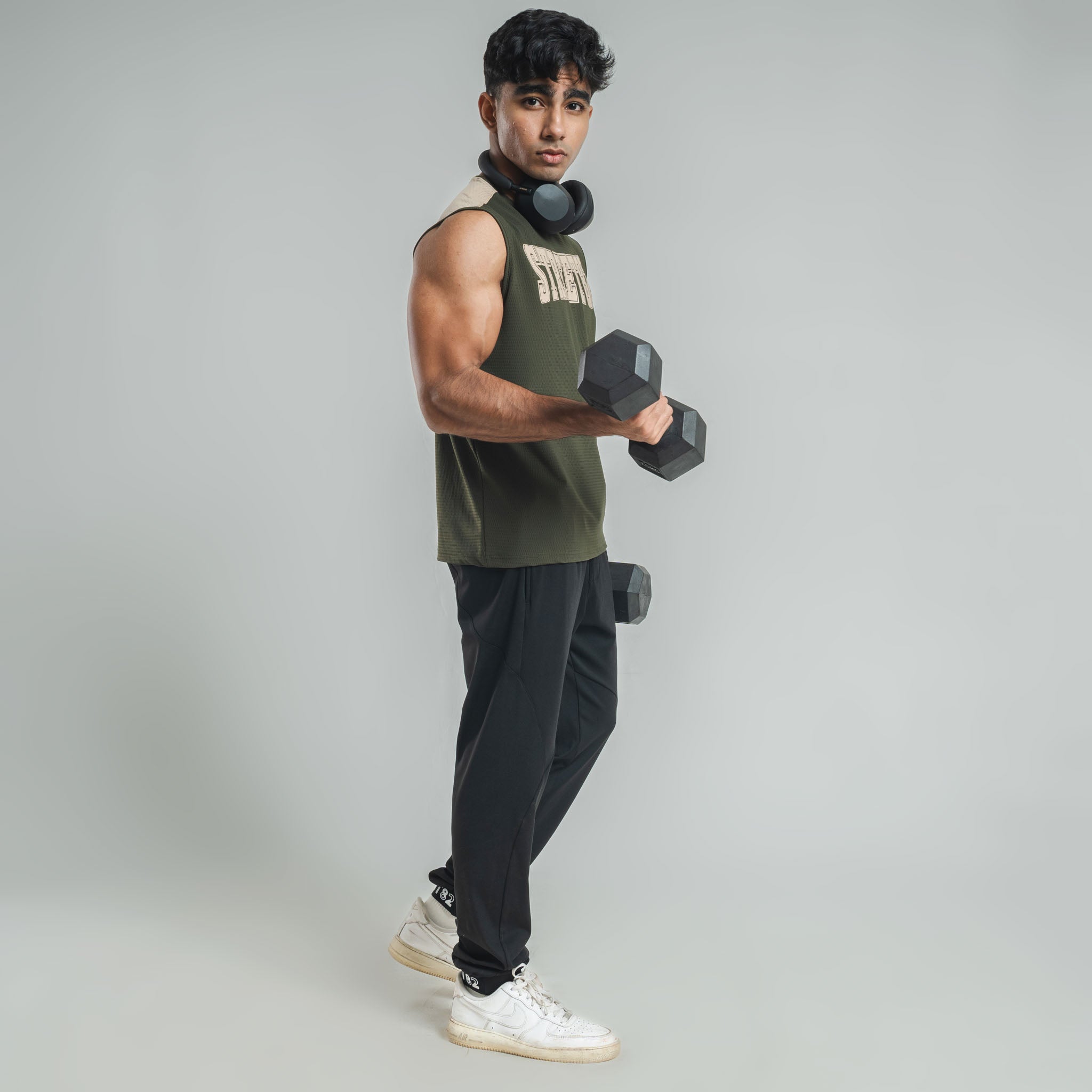 Gents Arm Cut T-shirt, Back Shoulder Contrast