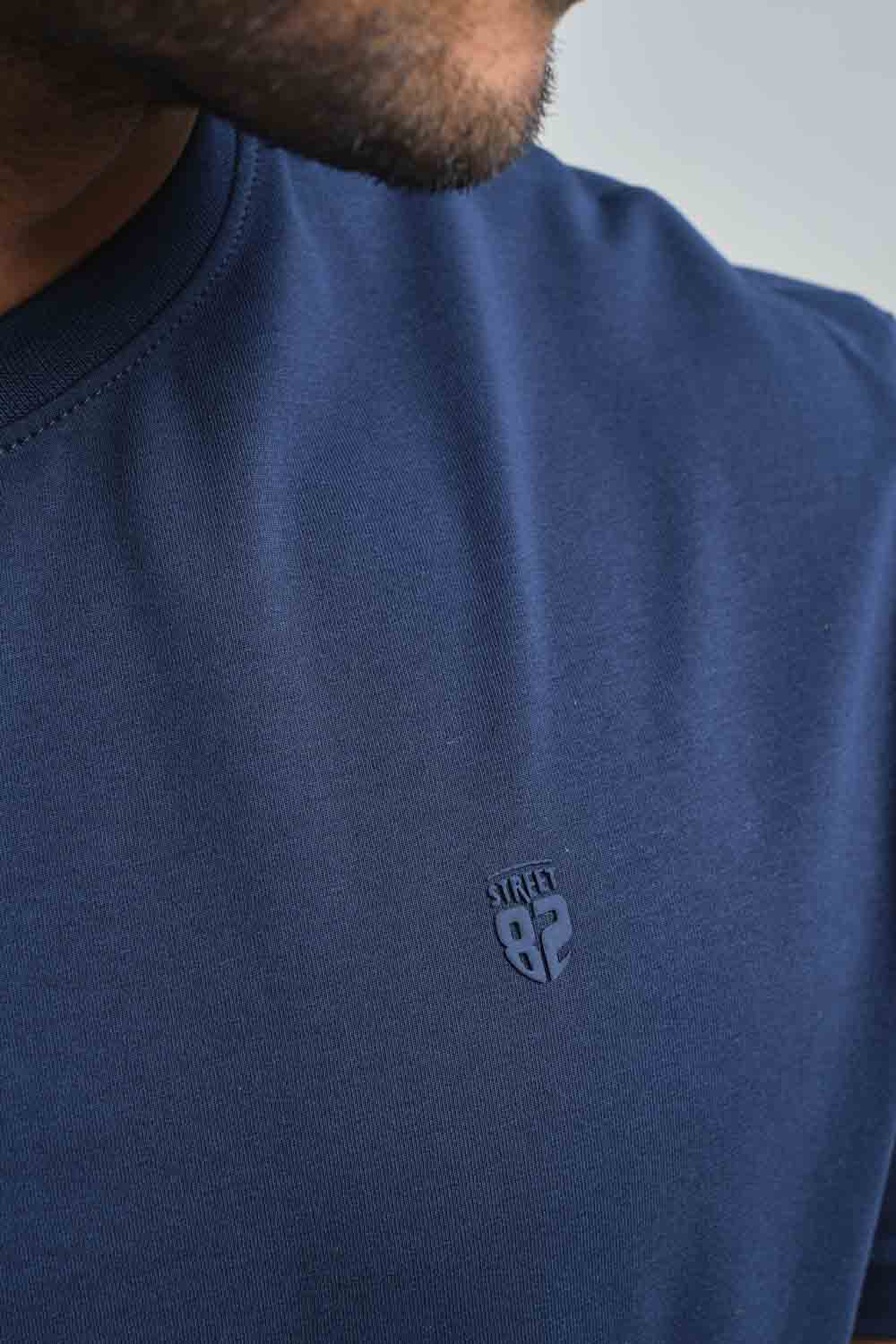 Plain Navy crew neck essential t-shirt