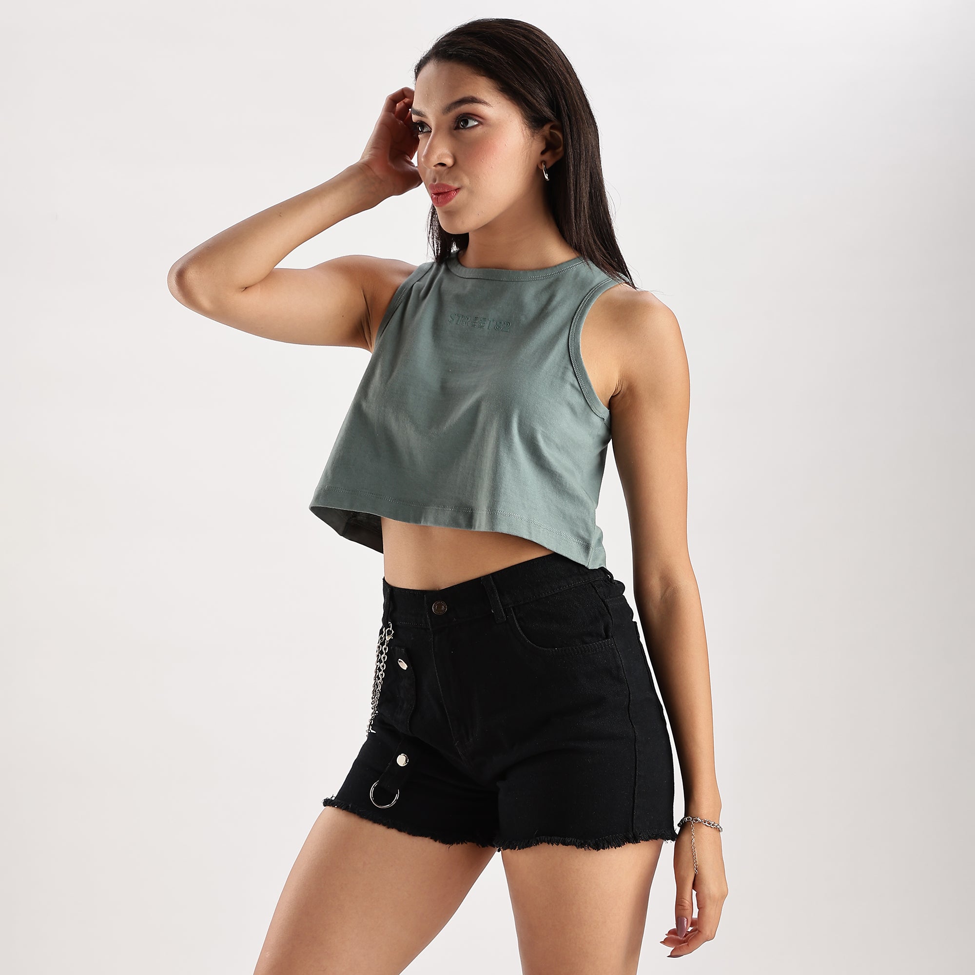 Womens crop tank