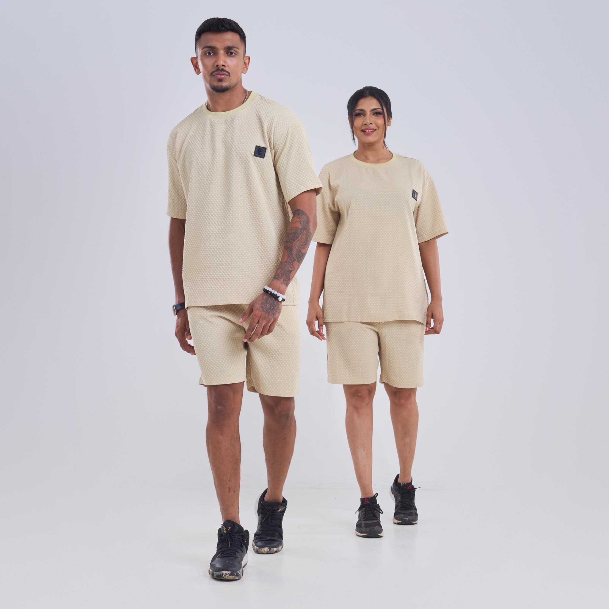 Co-ord set - Oversize Diamond cut design with Steel Logo
