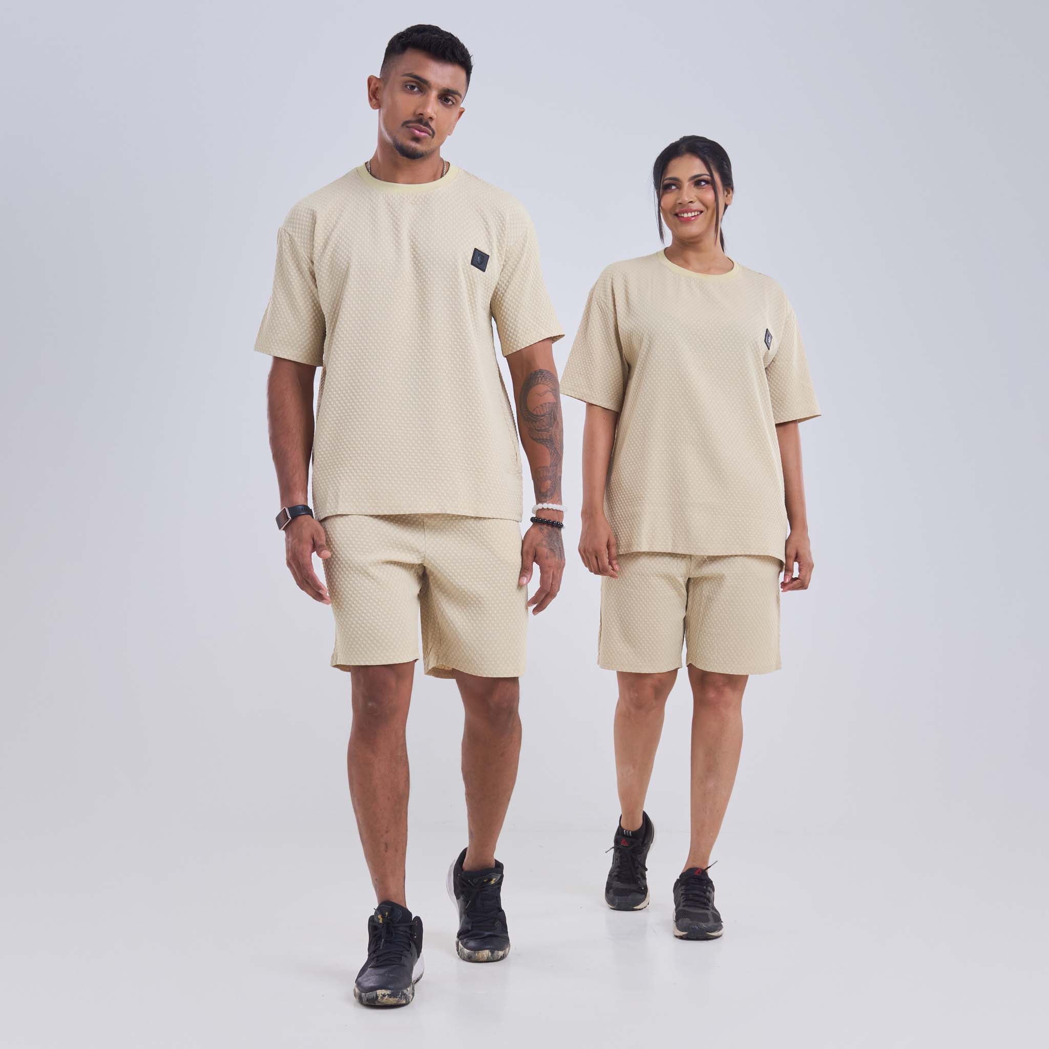 Co-ord set - Oversize Diamond cut design with Steel Logo