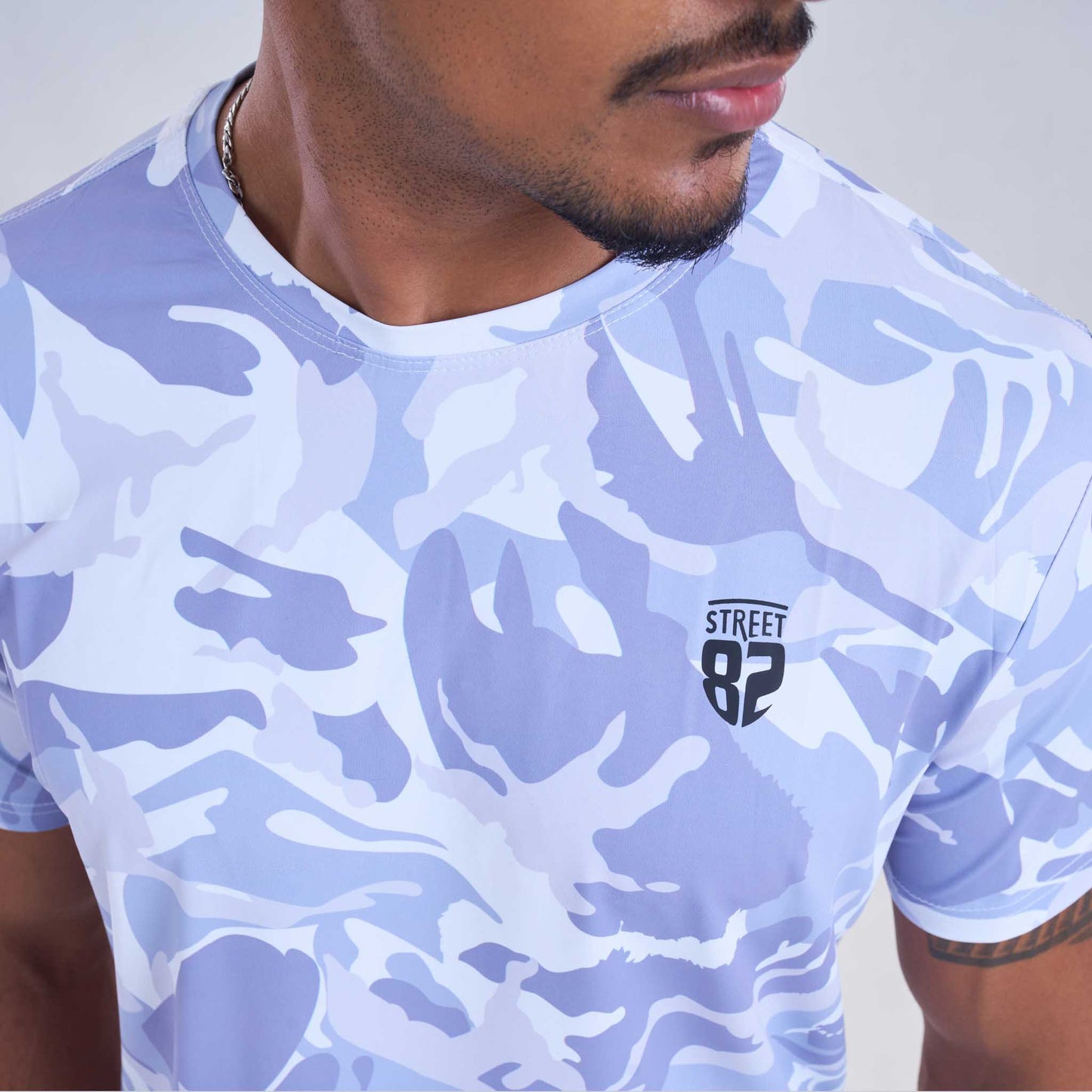 Mens sports casual tshirt- Camouflage Pattern