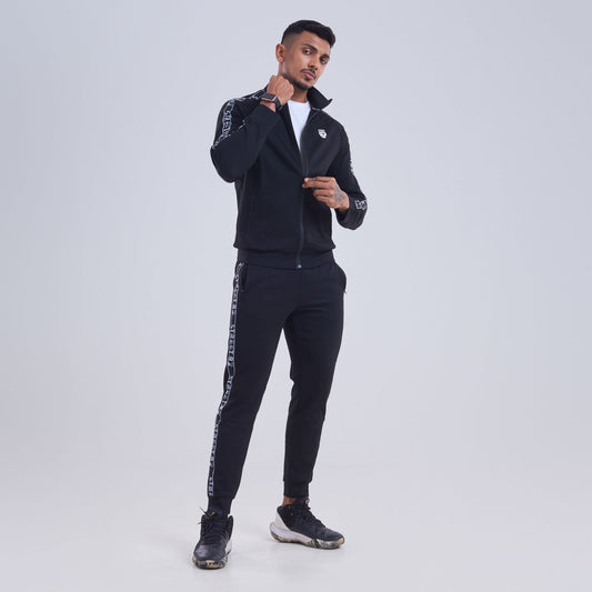 Mens Sports Suit - Long Sleeve Jacket with Woven Tape