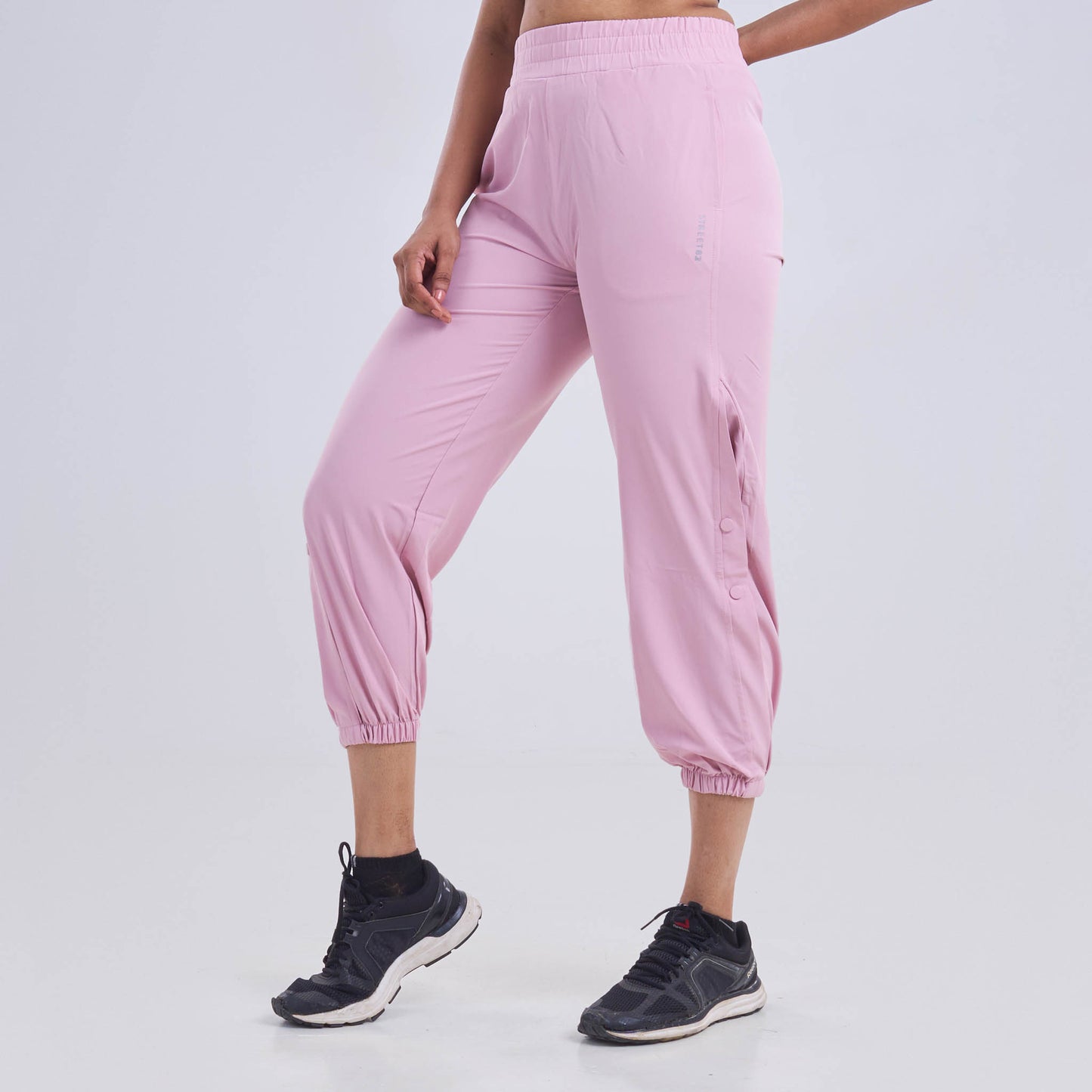 Ladies Jogger Pants with half side slit with buttons
