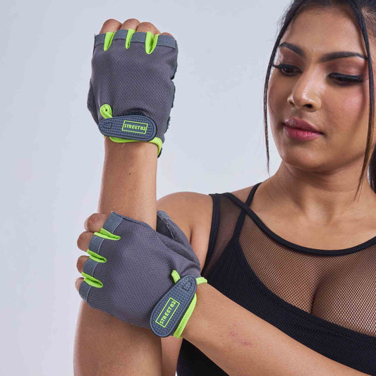 Fitness Half Finger Sports Gloves for Women, Coloured Fourchettes