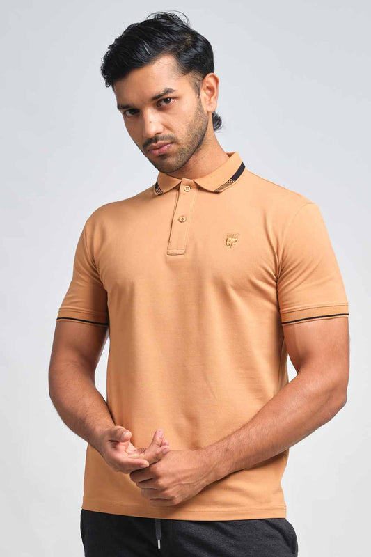 Street82 logo body color chest embrodery luxury premium cotton, Slim fit polo T-shirt