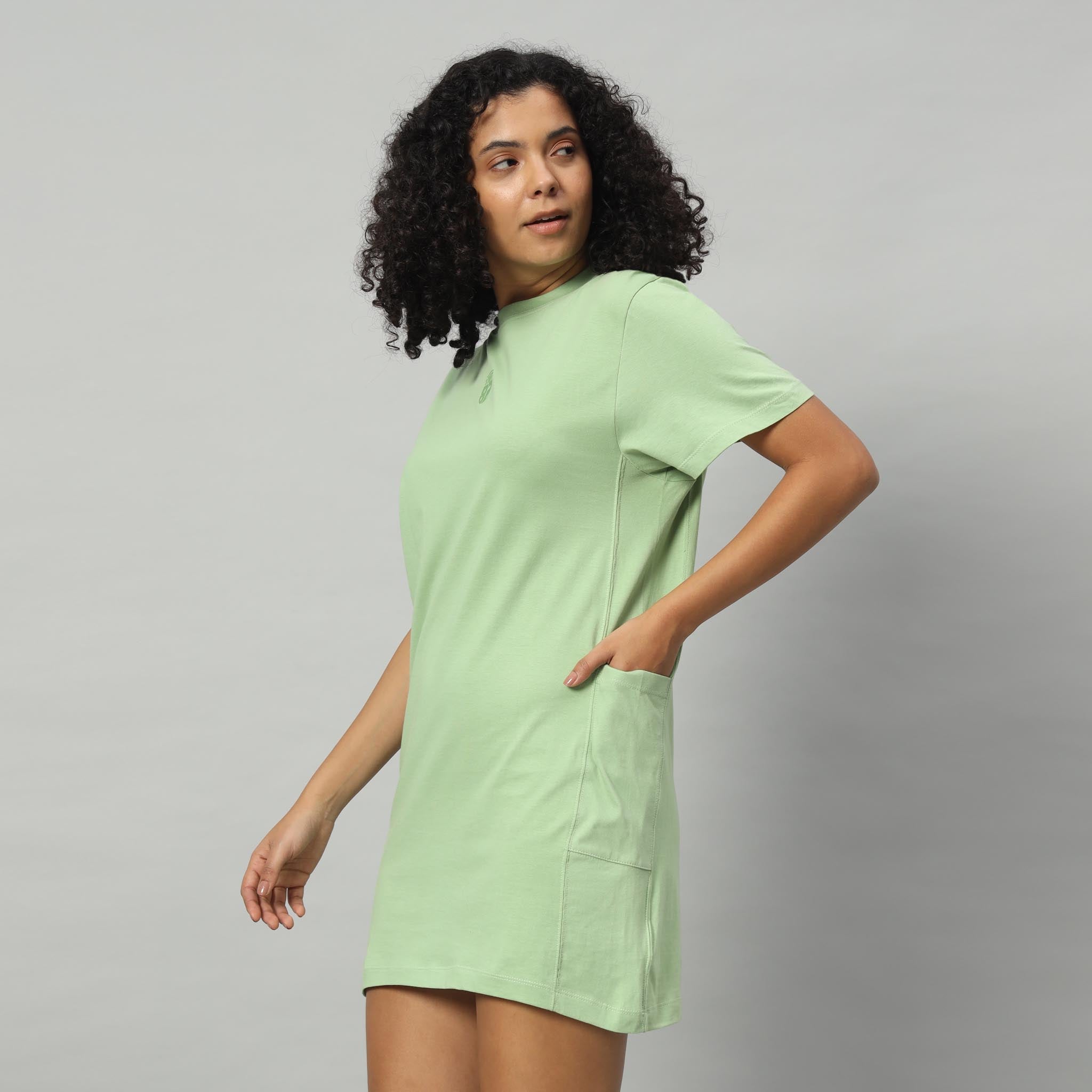 Ladies T-shirt Dress with Pockets