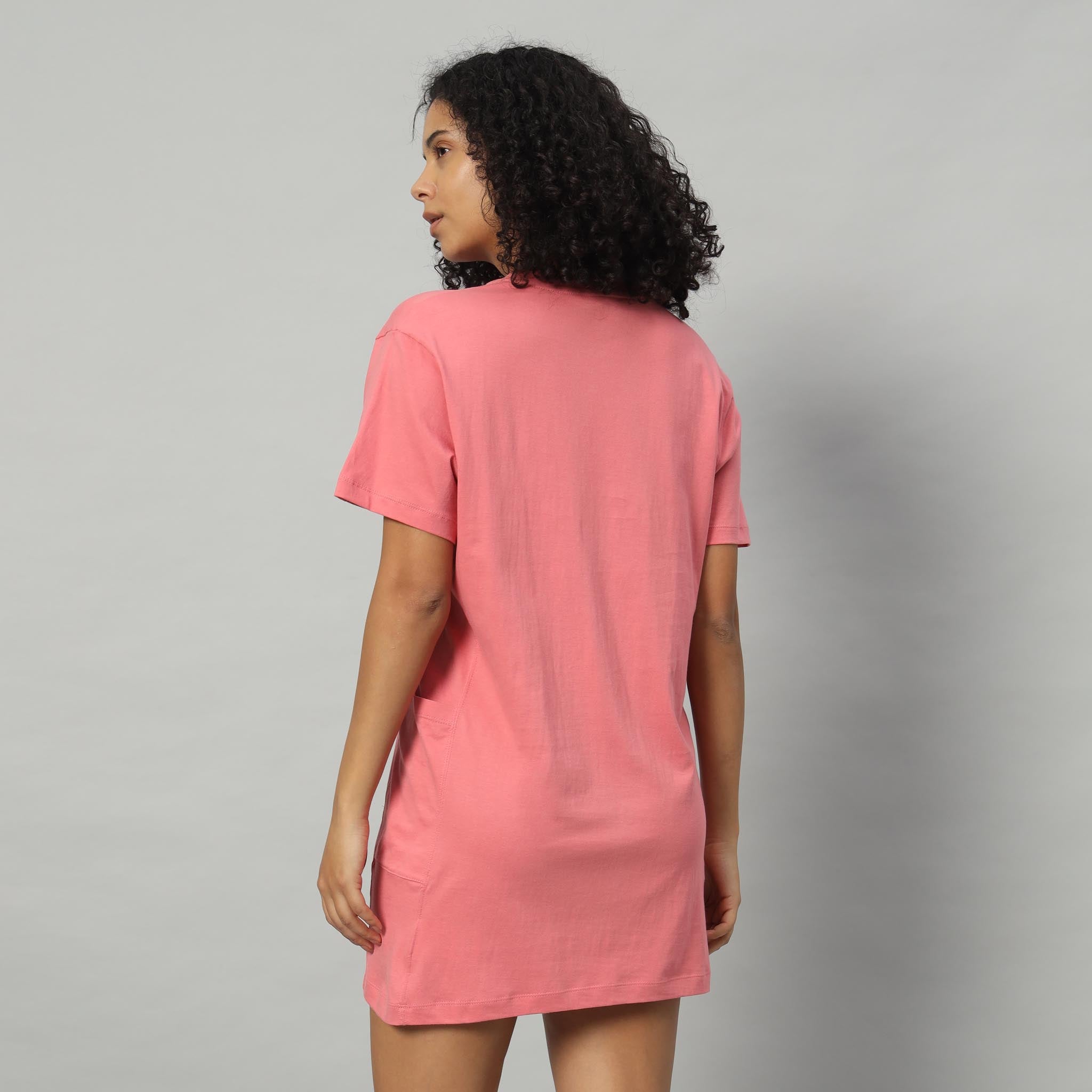 Ladies T-shirt Dress with Pockets